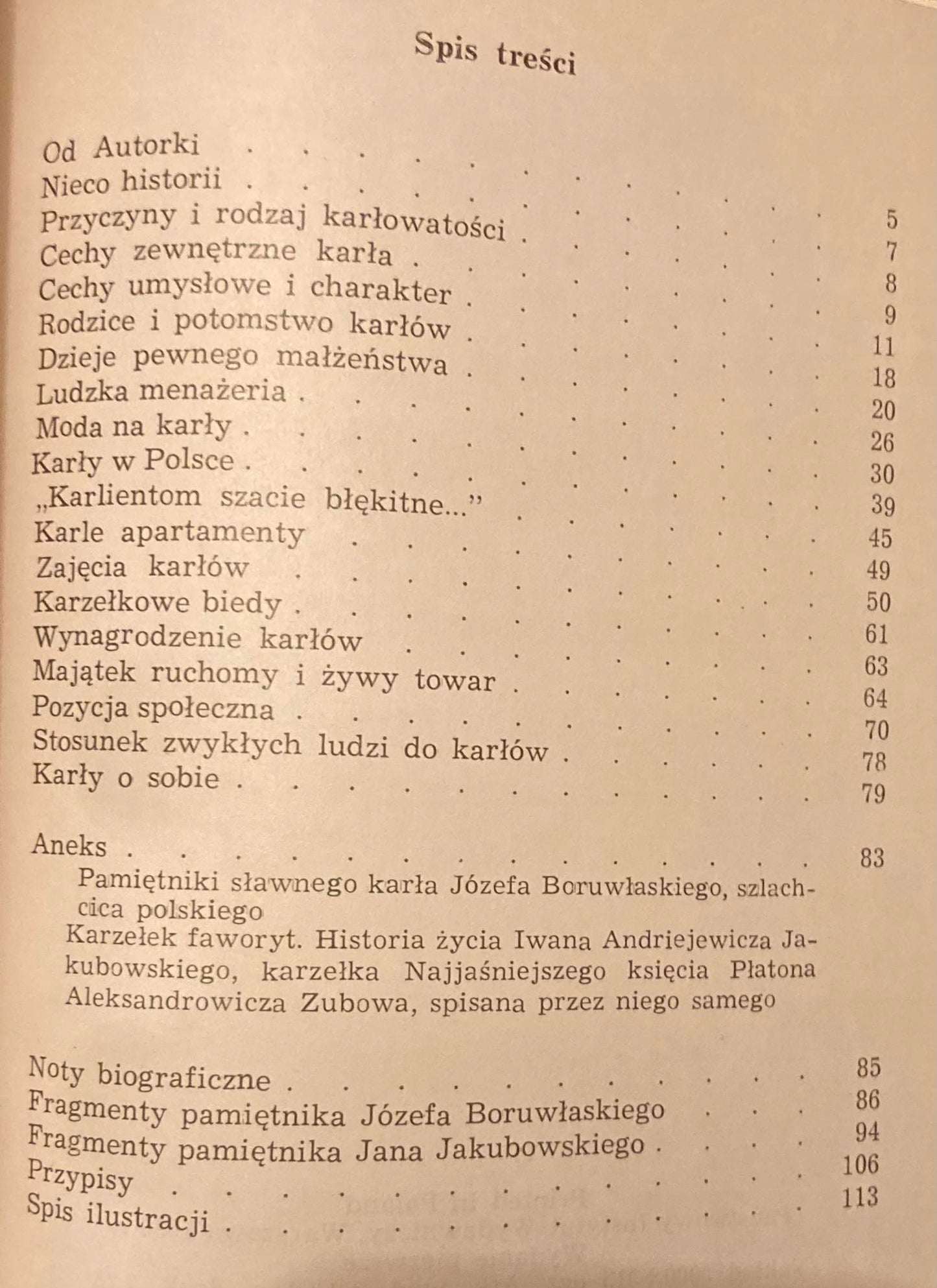 Niziołki, łokietki, karlikowie B.Fabiani