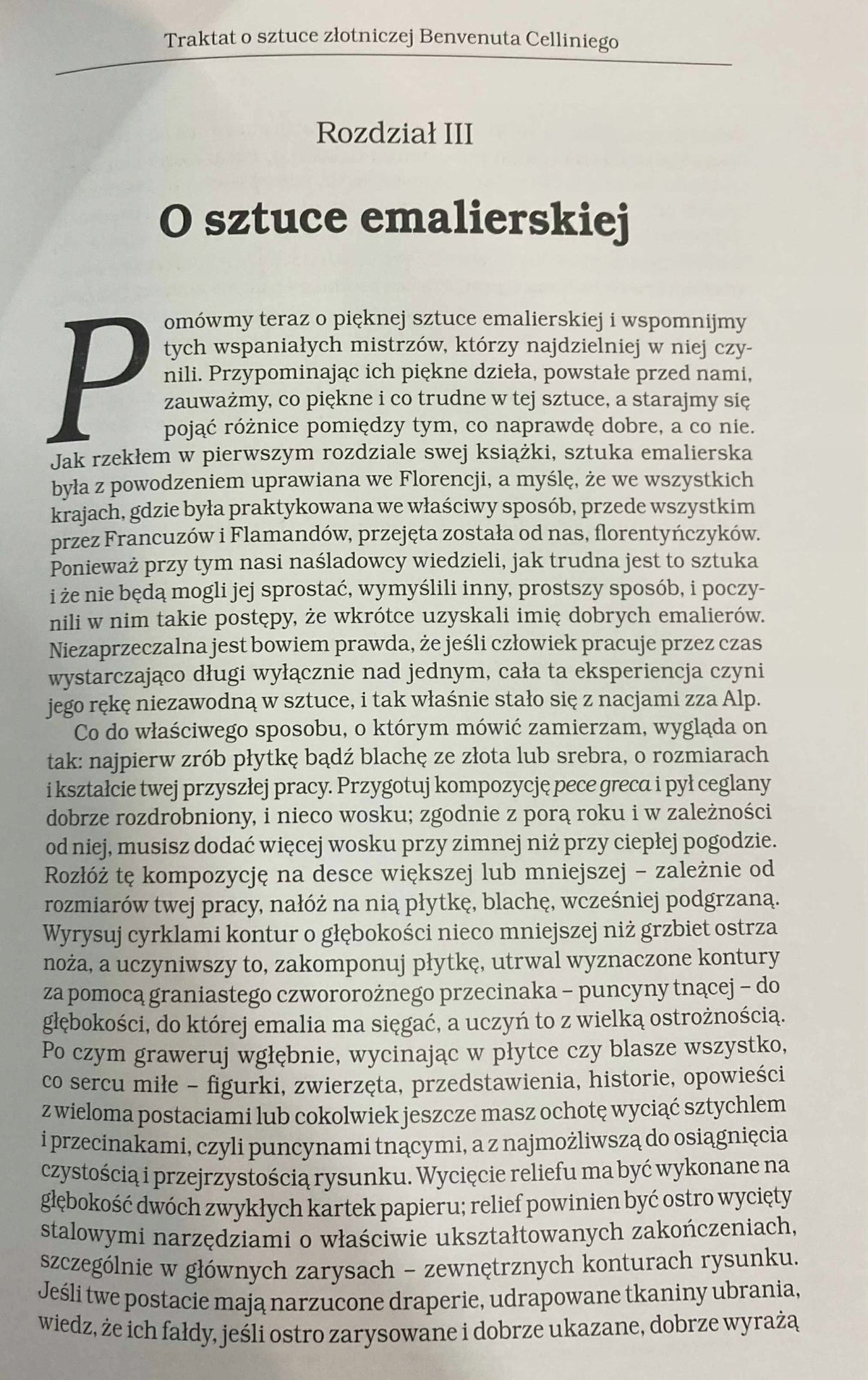 Traktat o sztuce złotniczej Benvenuta Celliniego Jacek A Rochacki