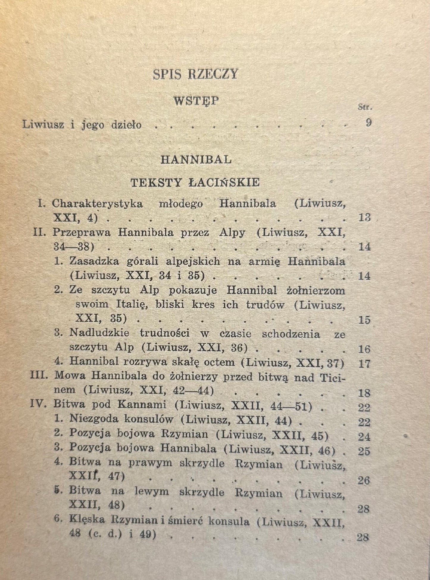 Hannibal na podstawie Liwiusza Władysław Chodaczek