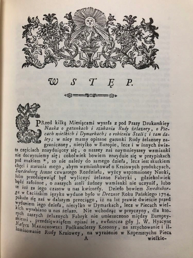 Opisanie polskich żelaza fabryk PRZEDRUK z 1782 r. - Józef Osiński