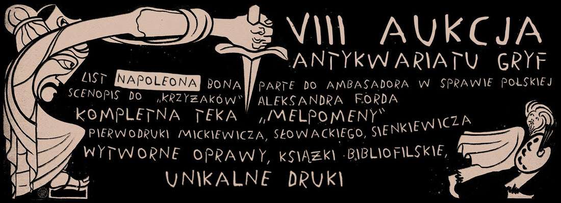Zaproszenie na VIII aukcję Antykwariatu Gryf