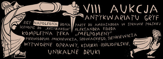 Zaproszenie na VIII aukcję Antykwariatu Gryf
