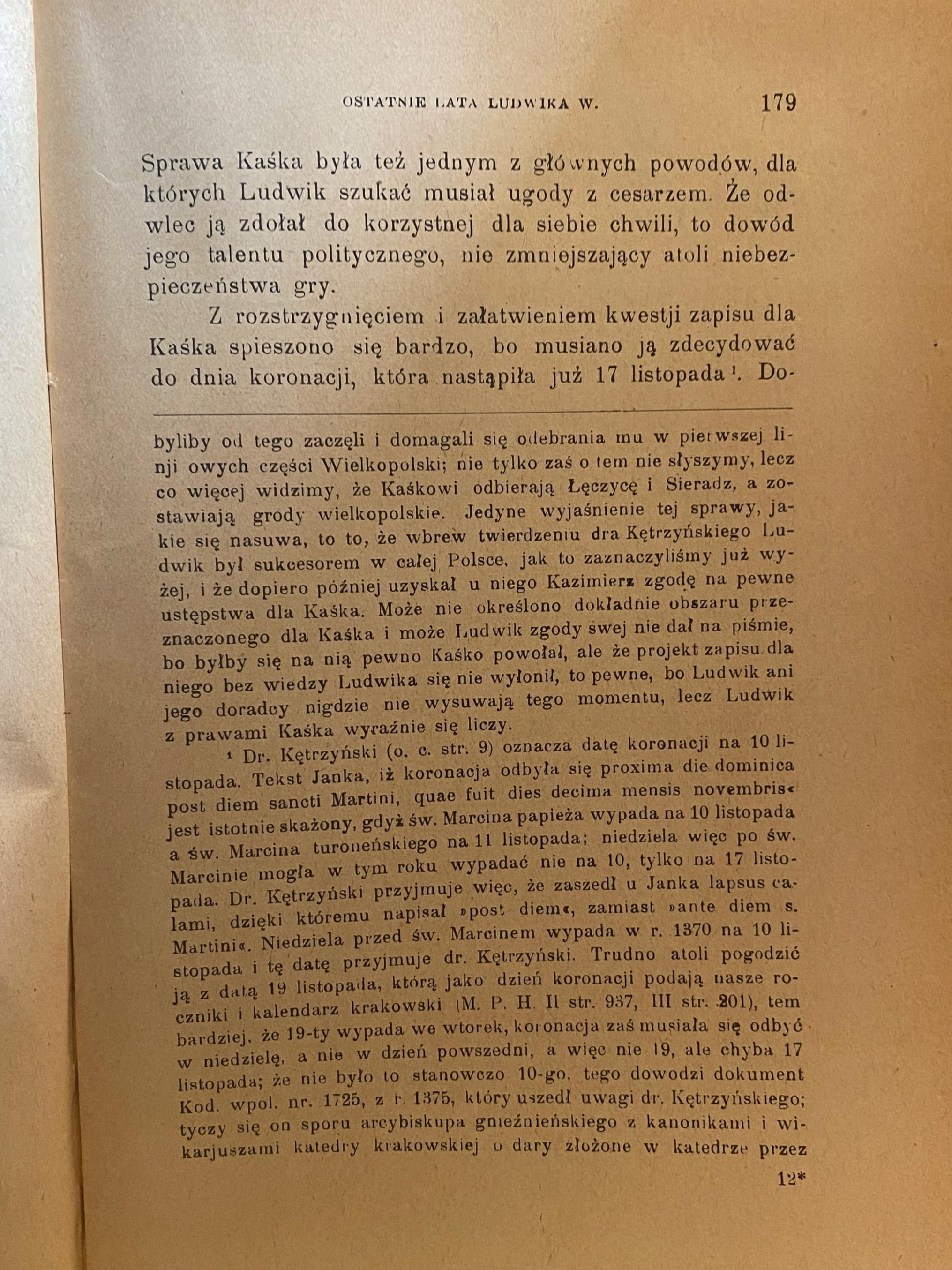 Ostatnie lata Ludwika Wielkiego 1370-1382 Jan Dąbrowski [1918 r.]