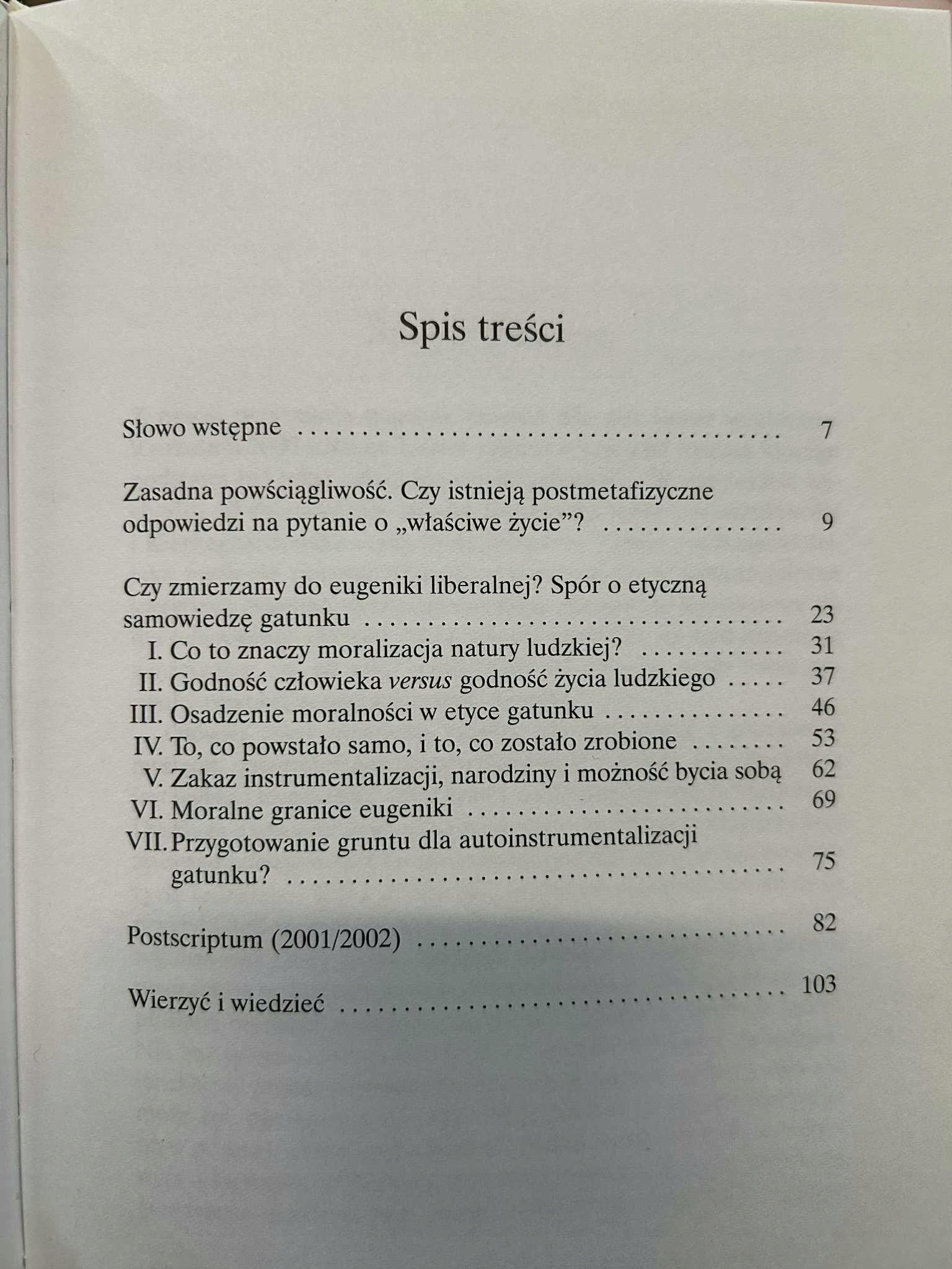 Przyszłość natury ludzkiej. Czy zmierzamy do eugeniki liberalnej? -Habermas