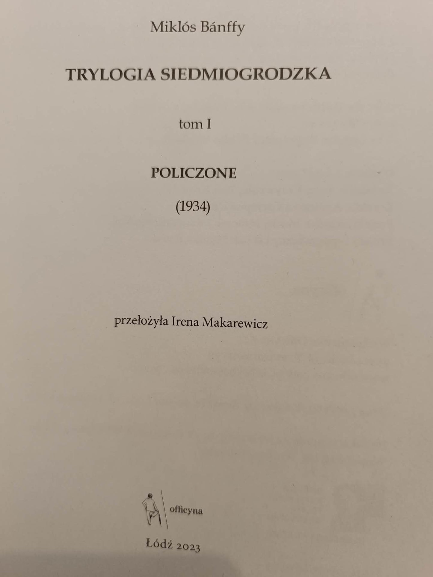 Policzone, Miklos Banffy