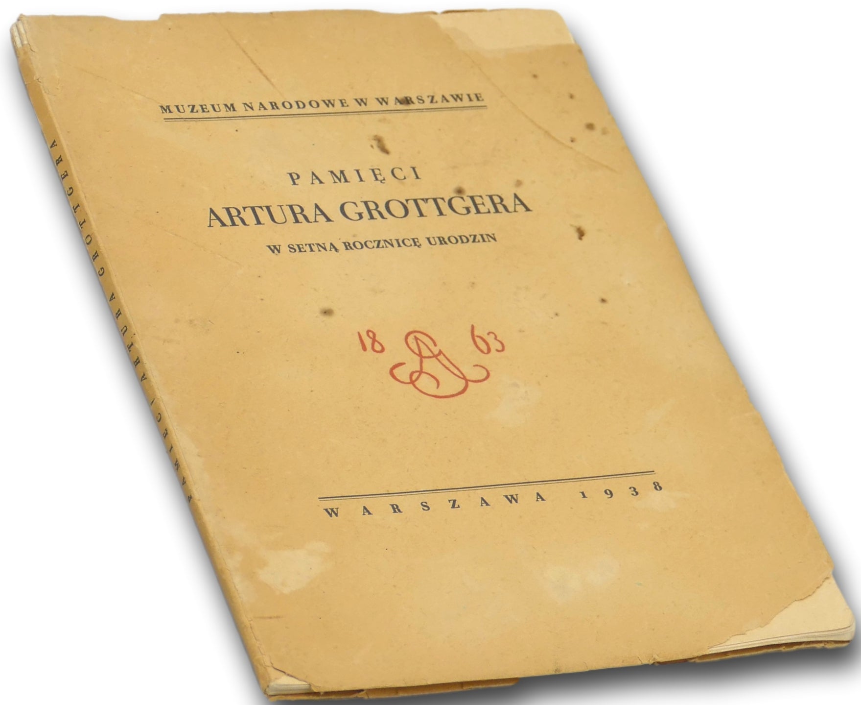Pamięci Artura Grottgera w 100. rocznicę urodzin [MNW 1938]