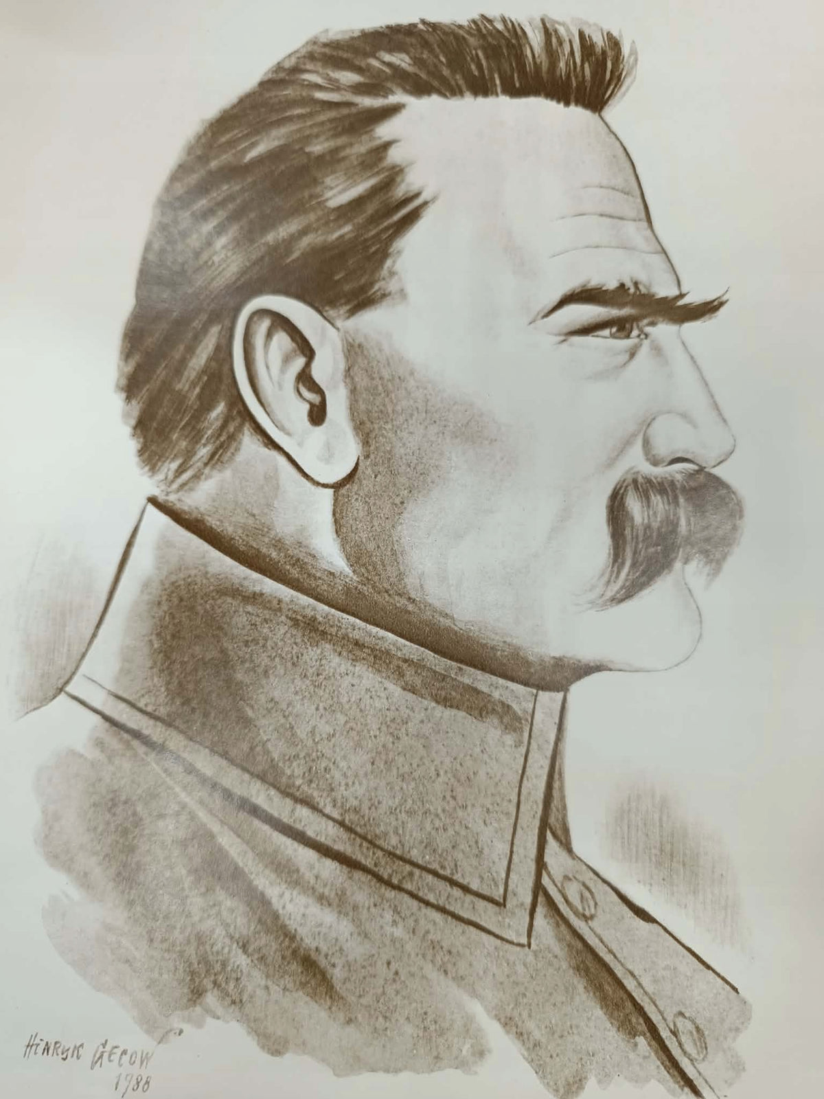 Józef Piłsudski, Marszałek Polski, zestaw 8 ilustracji