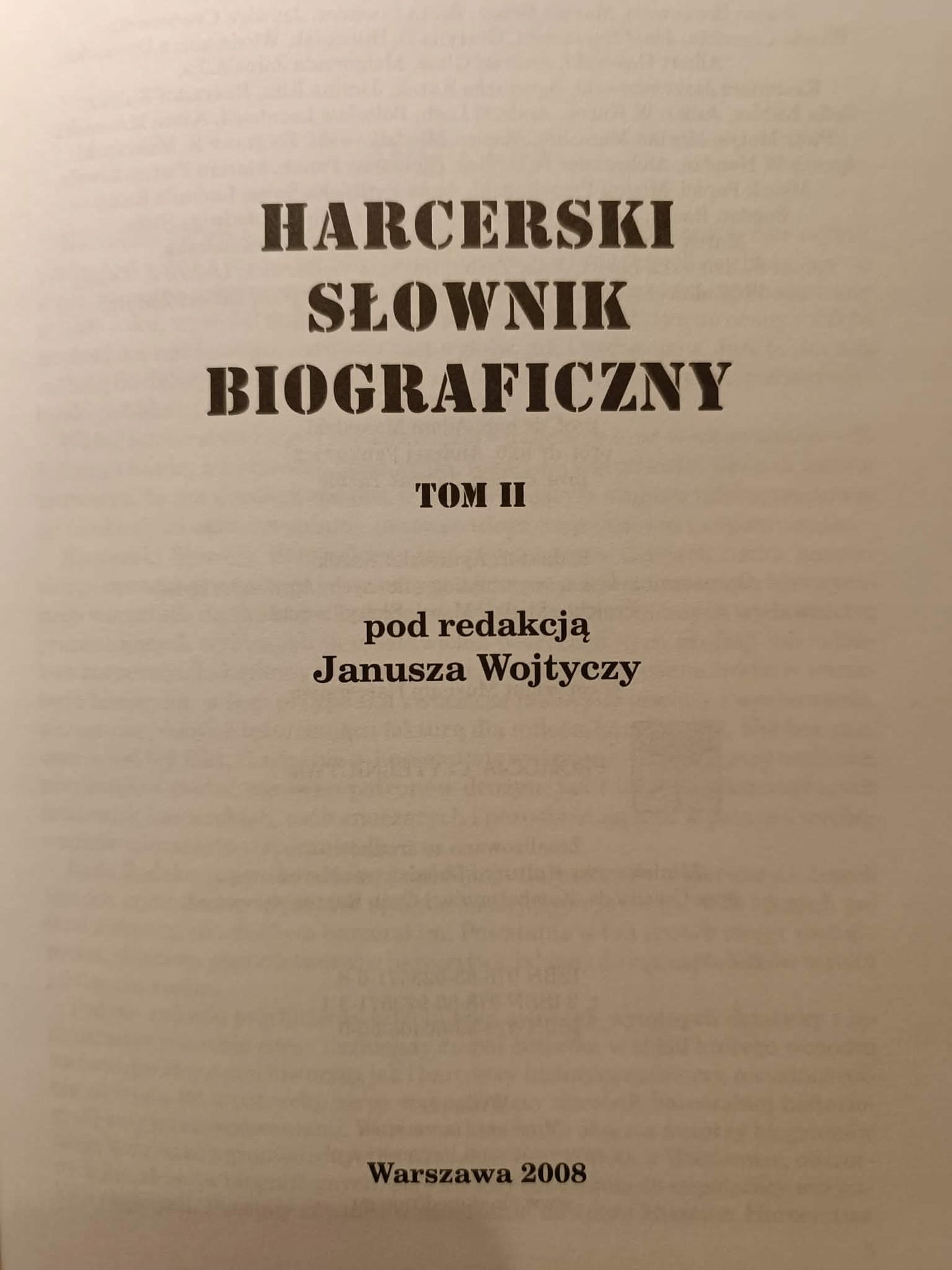 Harcerski słownik biograficzny T. 1-4