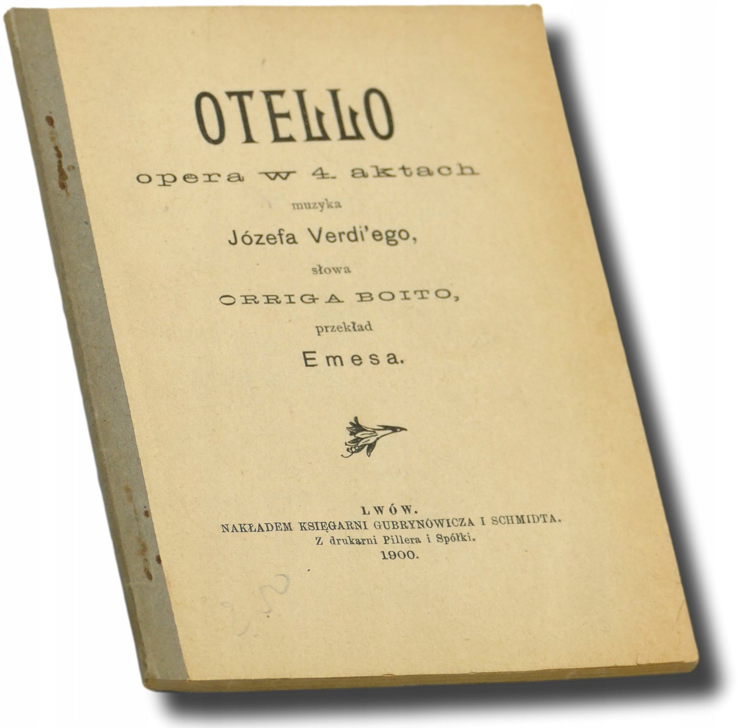 Otello. Opera w 4 aktach [Lwów 1900]