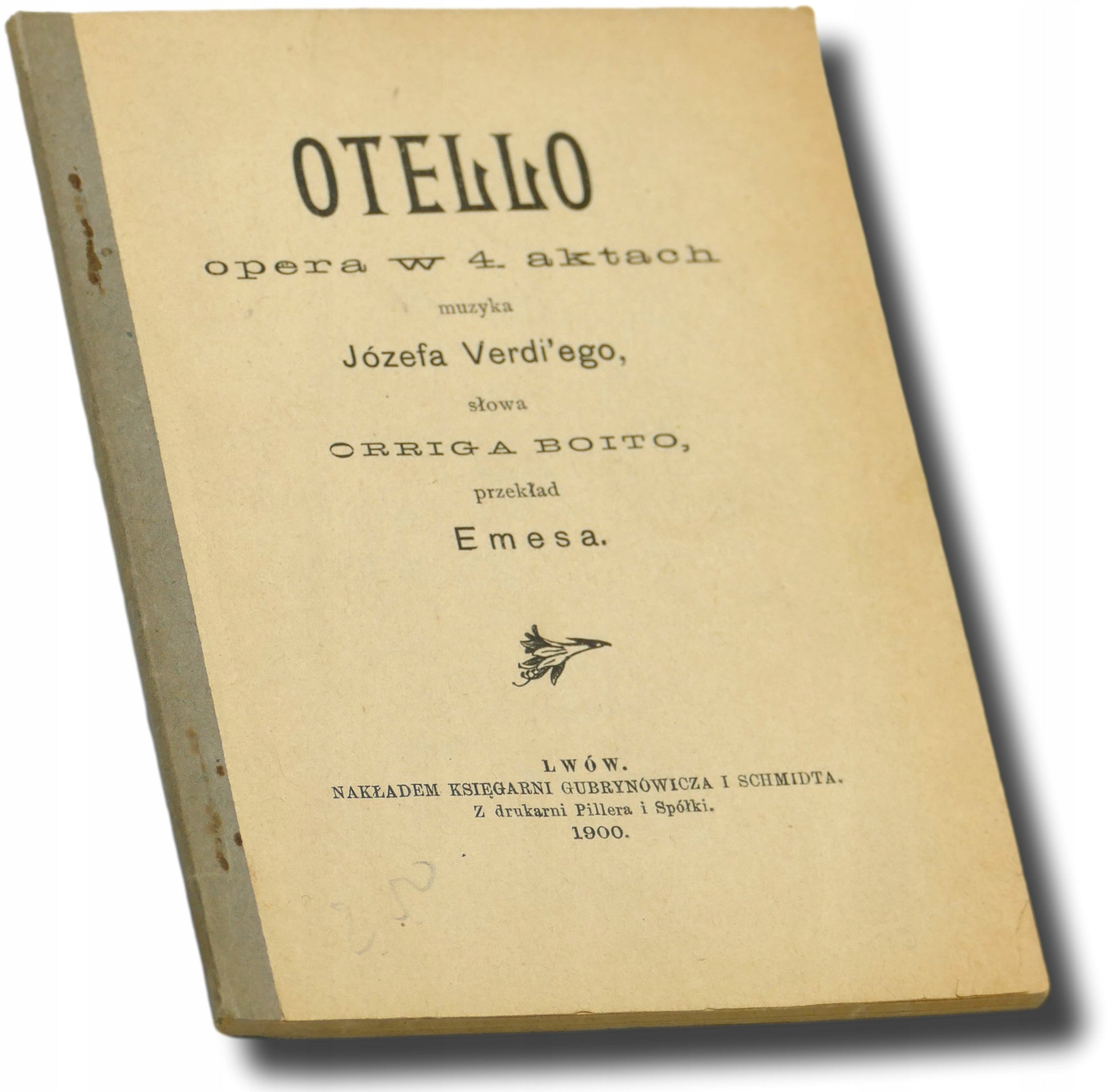Otello. Opera w 4 aktach [Lwów 1900]