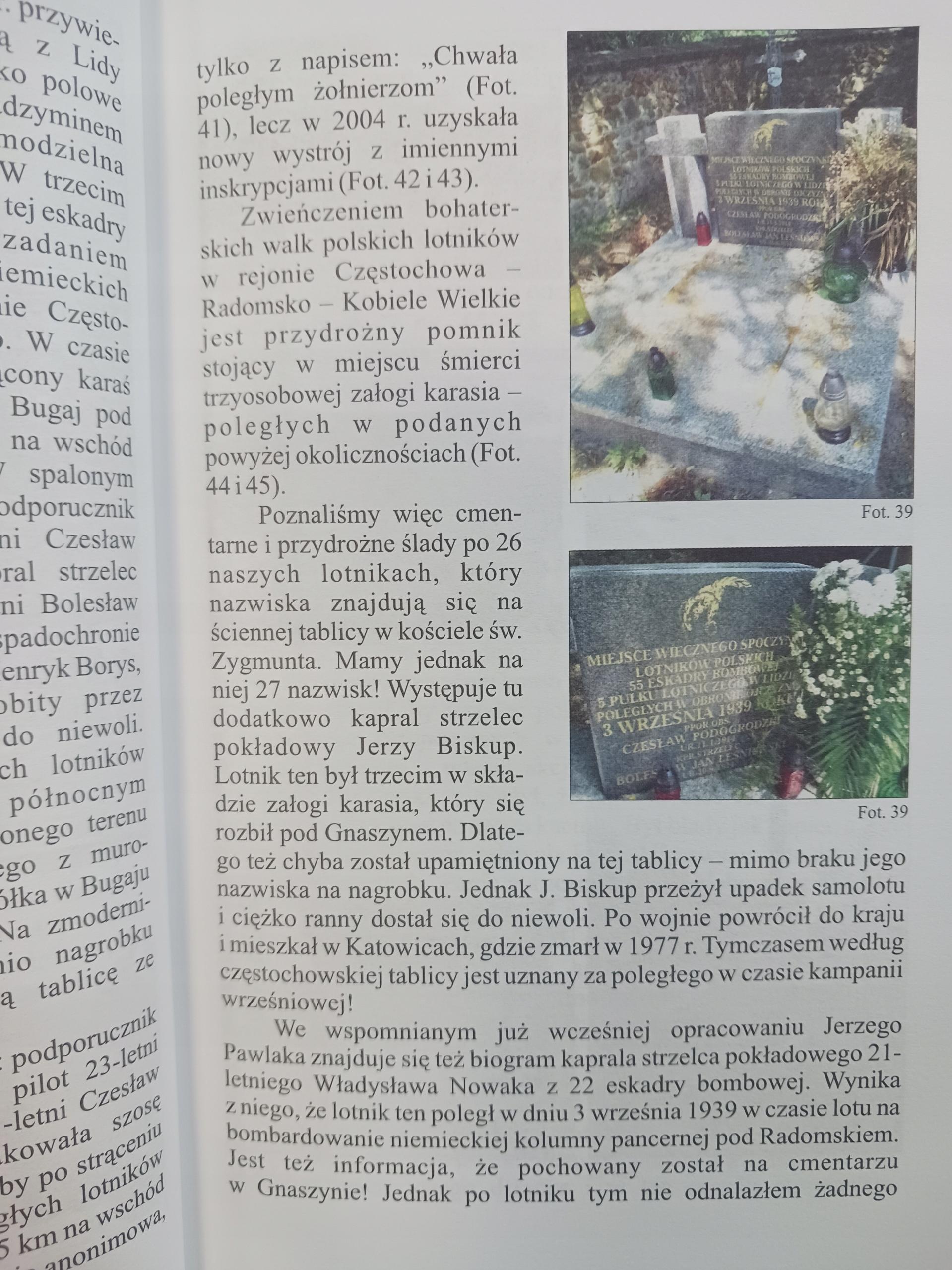 Przydrożne i cmentarne ślady września 1939 Andrzej Siwiński [ded. autora]