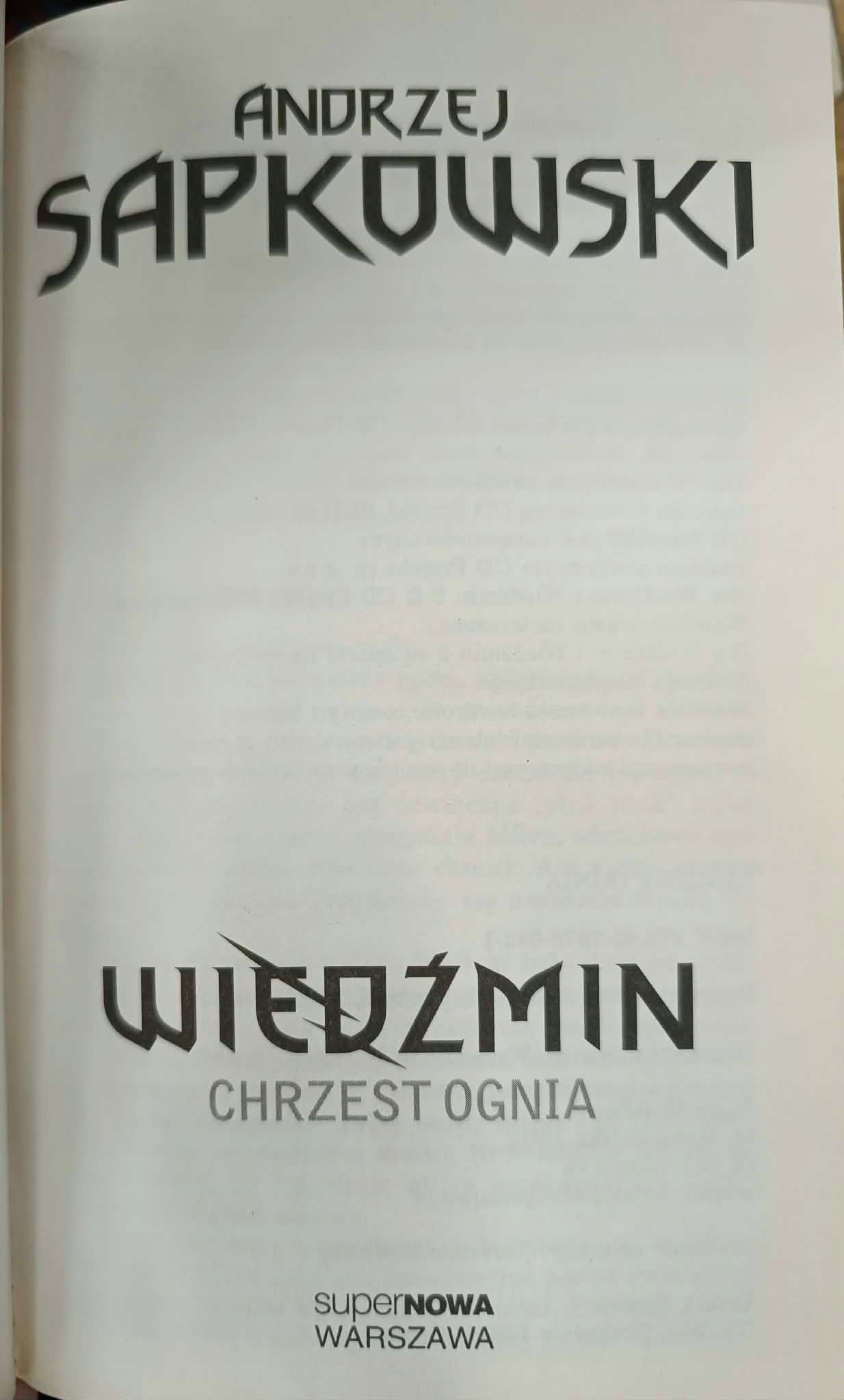 Andrzej Sapkowski, Wiedźmin T. 2-6, SuperNowa x5