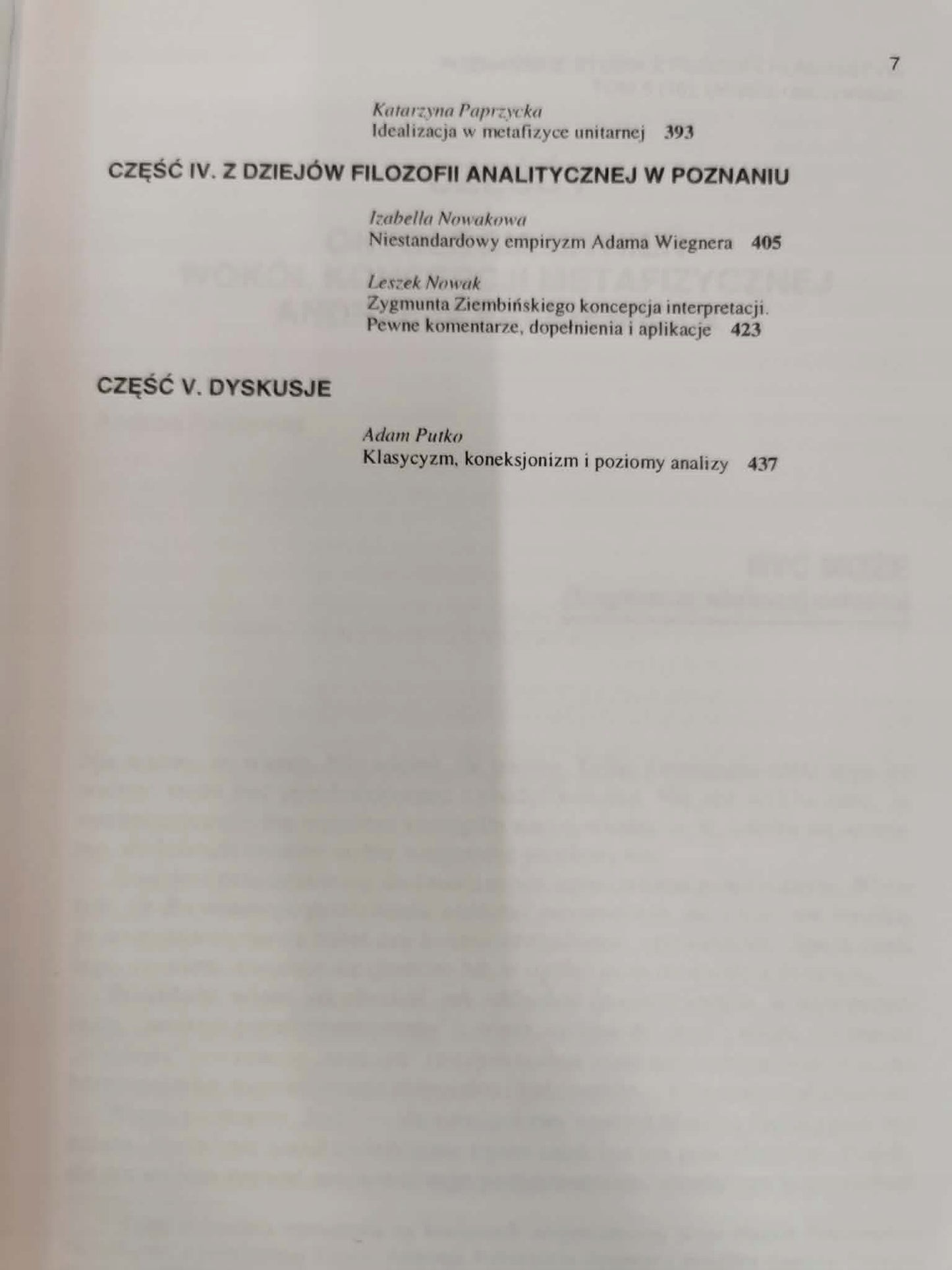 Zestaw: Modele umysłu/ Umysł a rzeczywistość/ Funkcje umysłu