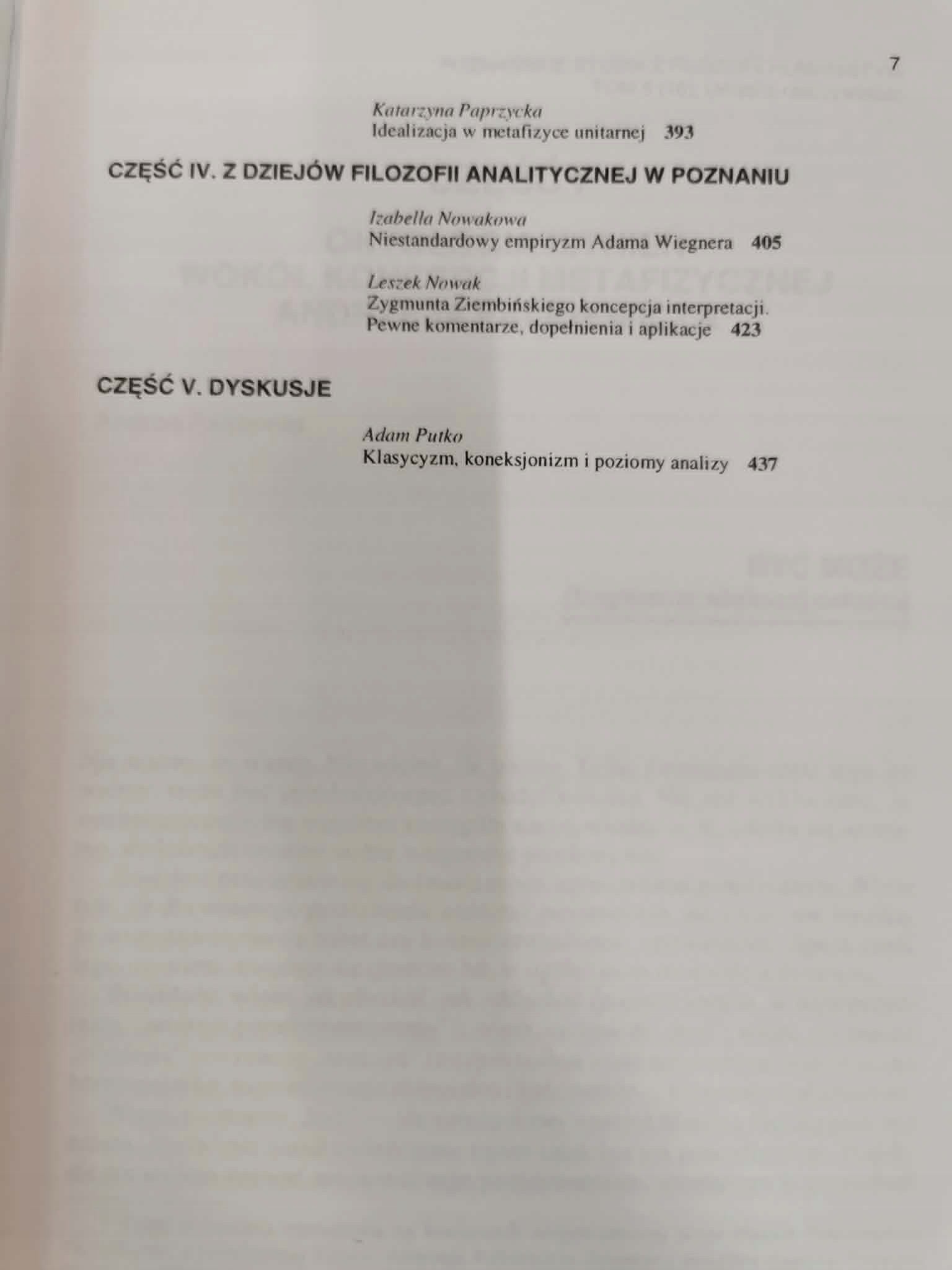 Zestaw: Modele umysłu/ Umysł a rzeczywistość/ Funkcje umysłu