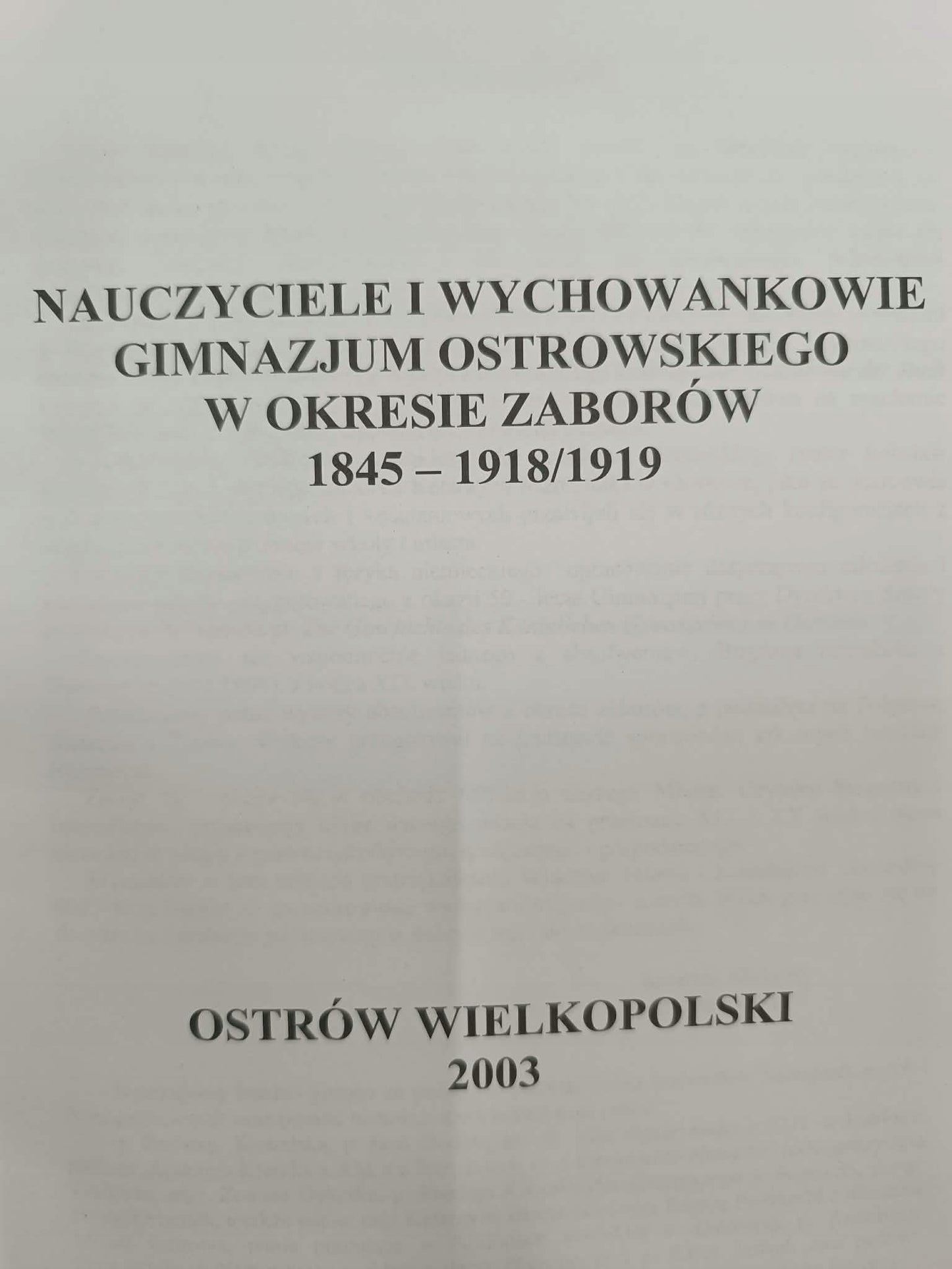 Księga pamięci Non omnis moriar, Alma mater Ostroviensis