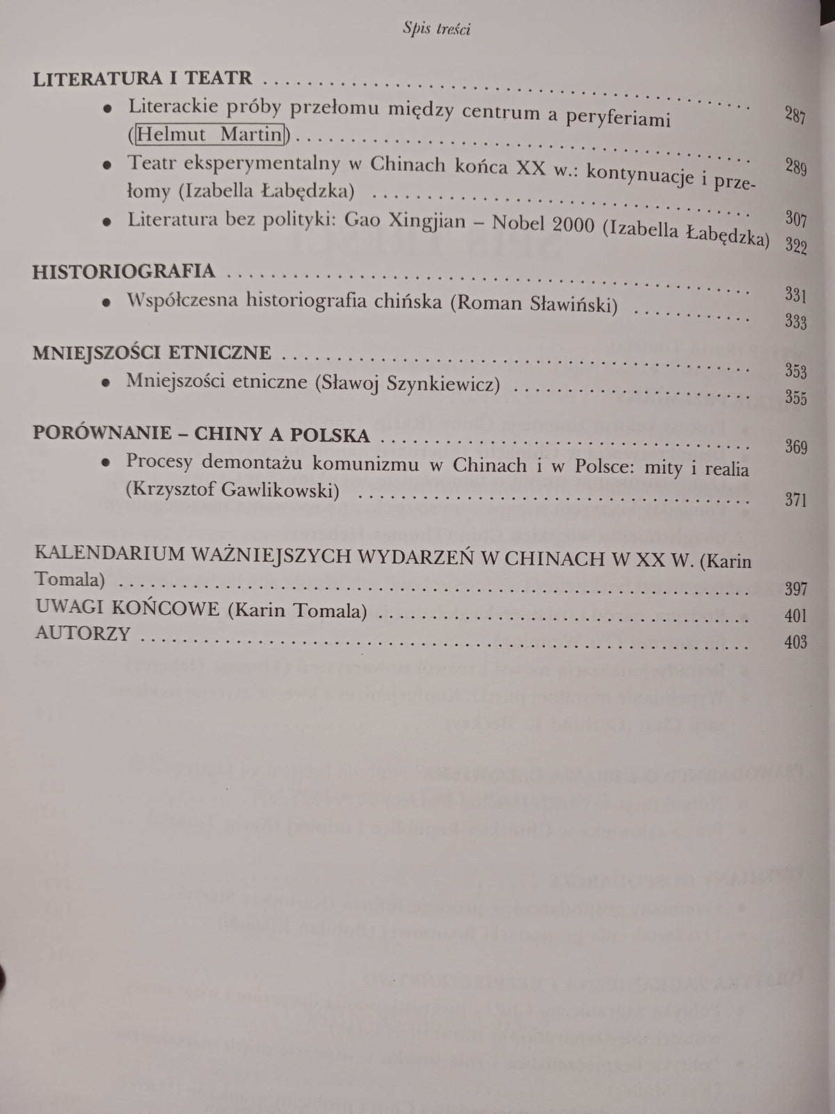 Chiny Przemiany państwa i społeczeństwa Karin Tomala [DEDYKACJA ODAUTORSKA]
