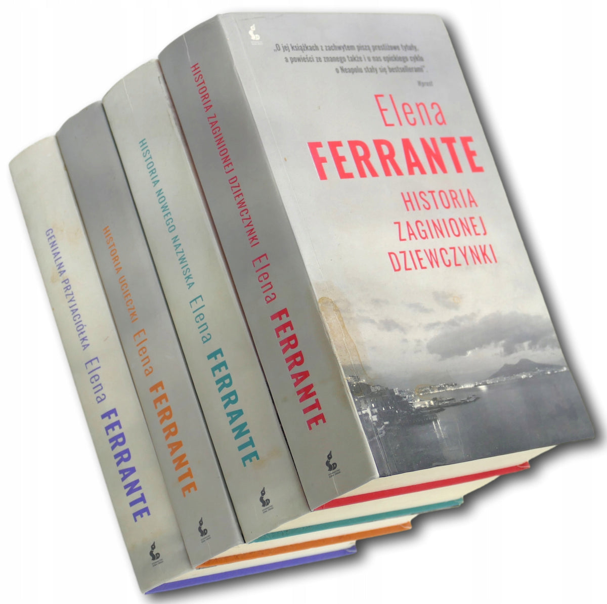 Zestaw 4 książek Elena Ferrante Historia zaginionej dziewczynki...