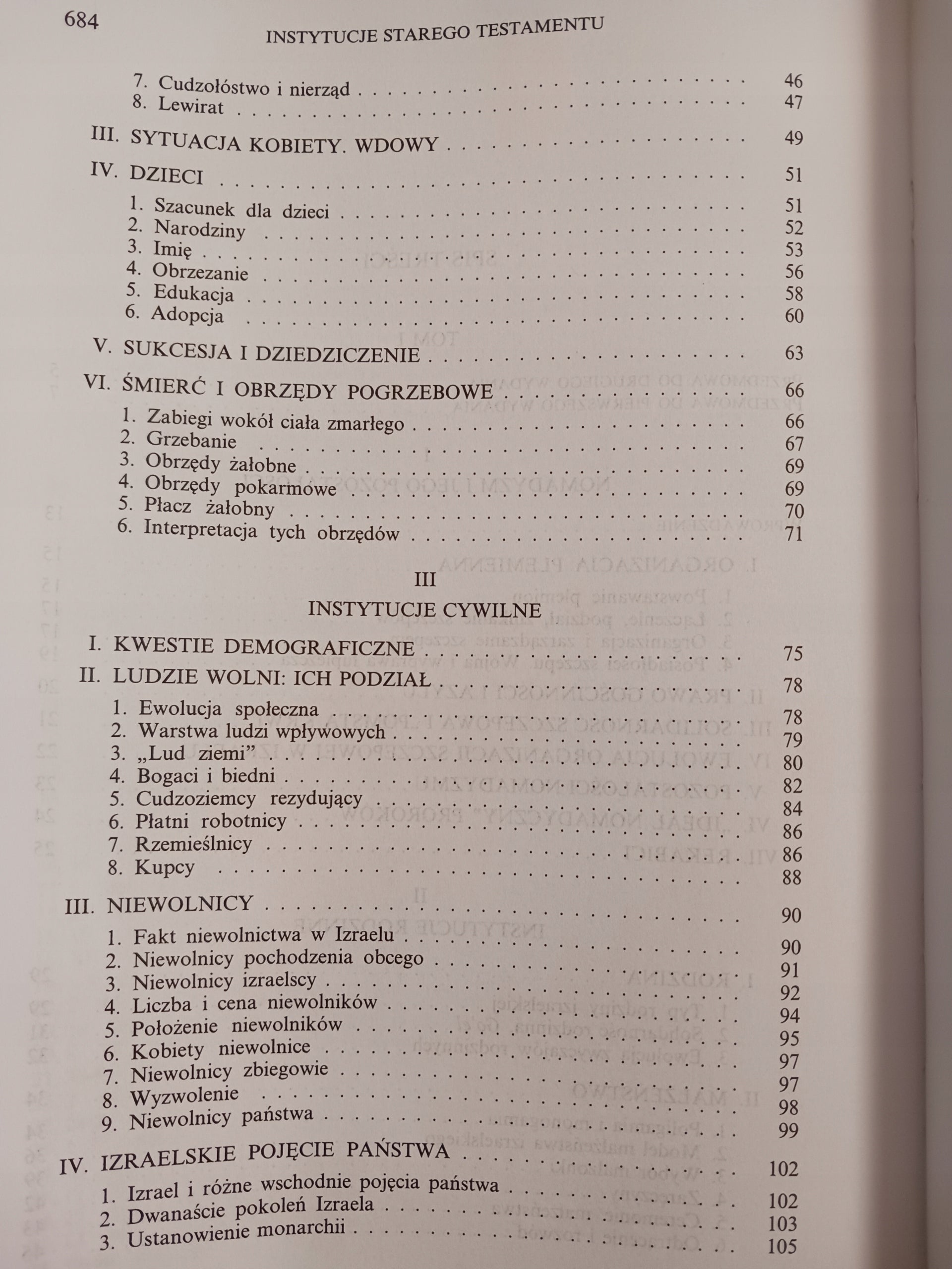 Instytucje Starego Testamentu Tom I i II Roland de Vaux