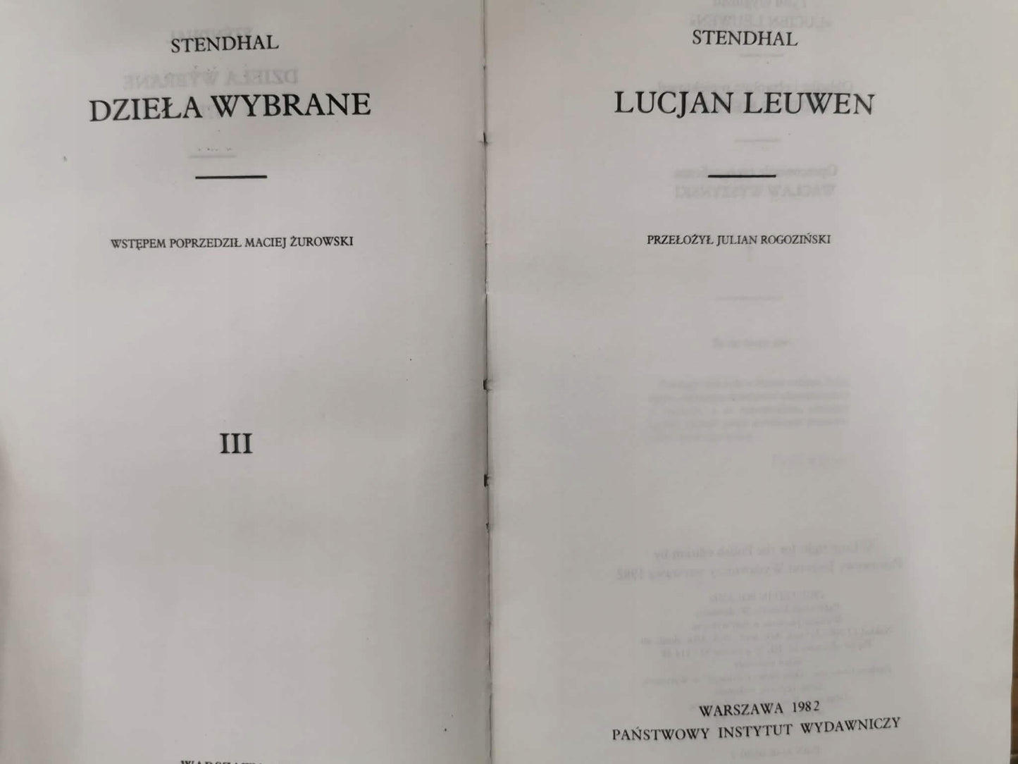 Dzieła Wybrane t. I-IV, Stendhal