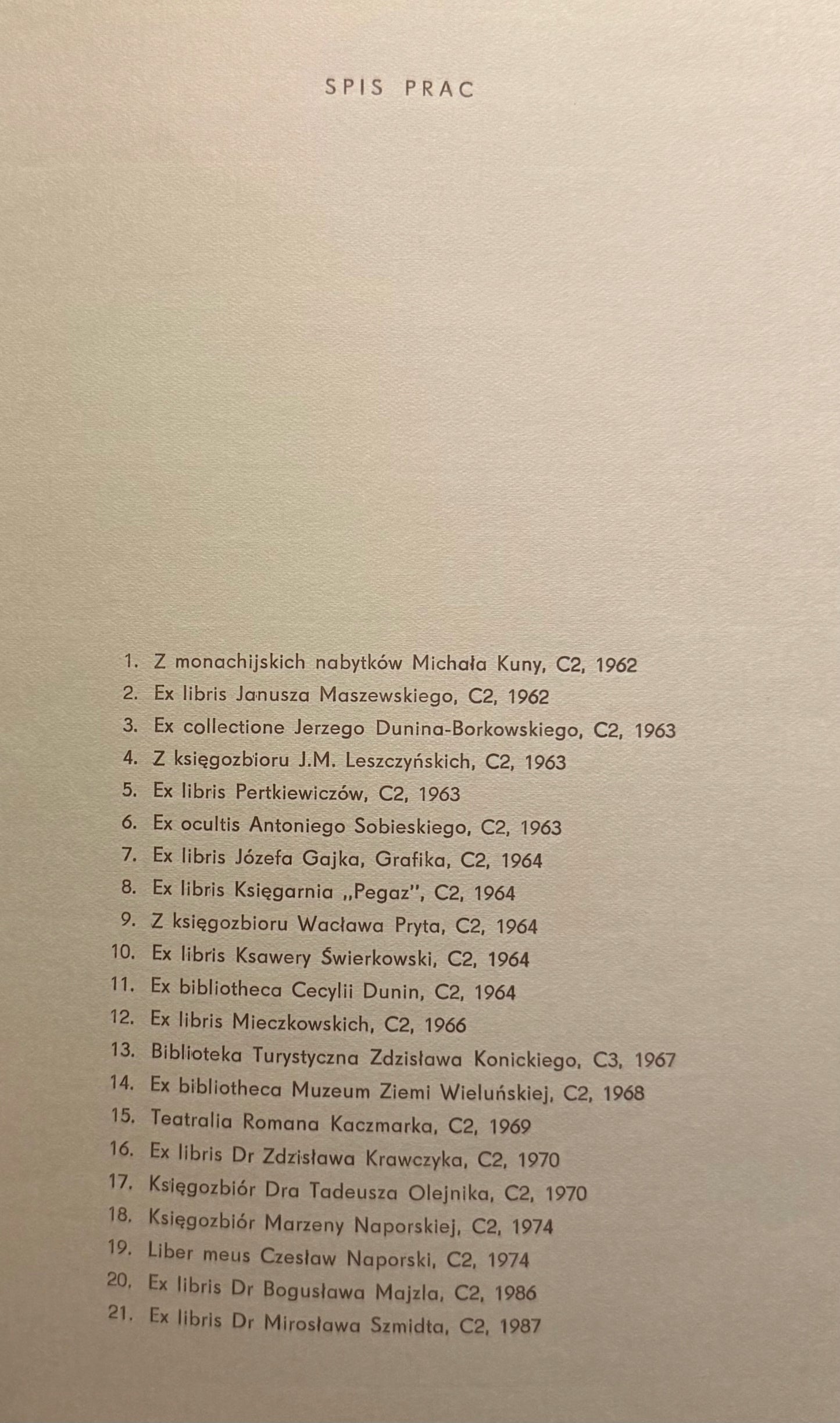Exlibrisy Teofila Jóźwiaka Miedzioryty [niewielki nakład][autograf autora]