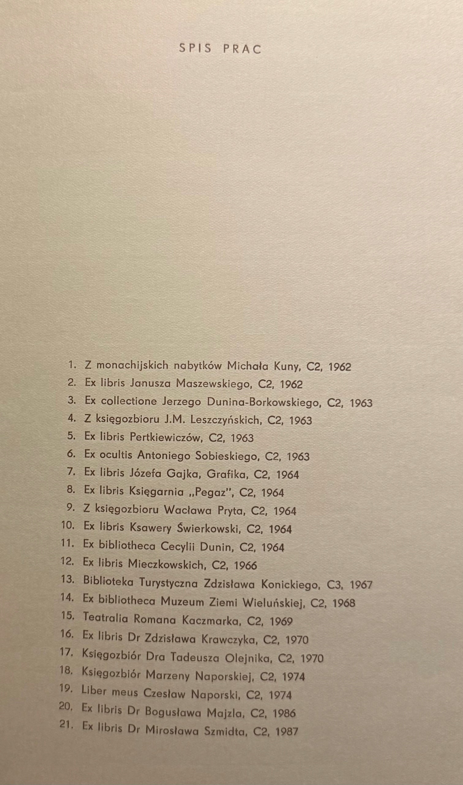 Exlibrisy Teofila Jóźwiaka Miedzioryty [niewielki nakład][autograf autora]