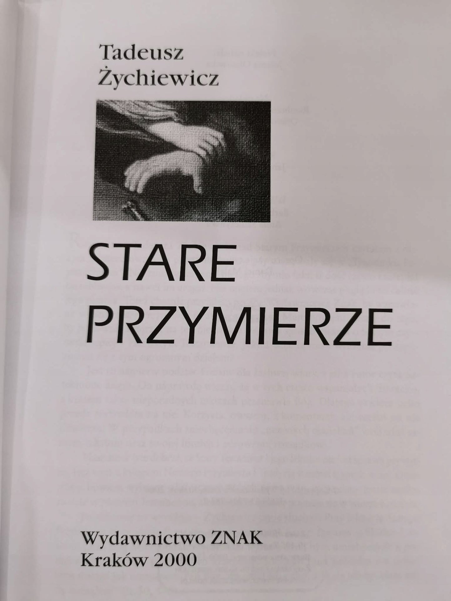 STARE PRZYMIERZE, Tadeusz Żychiewicz