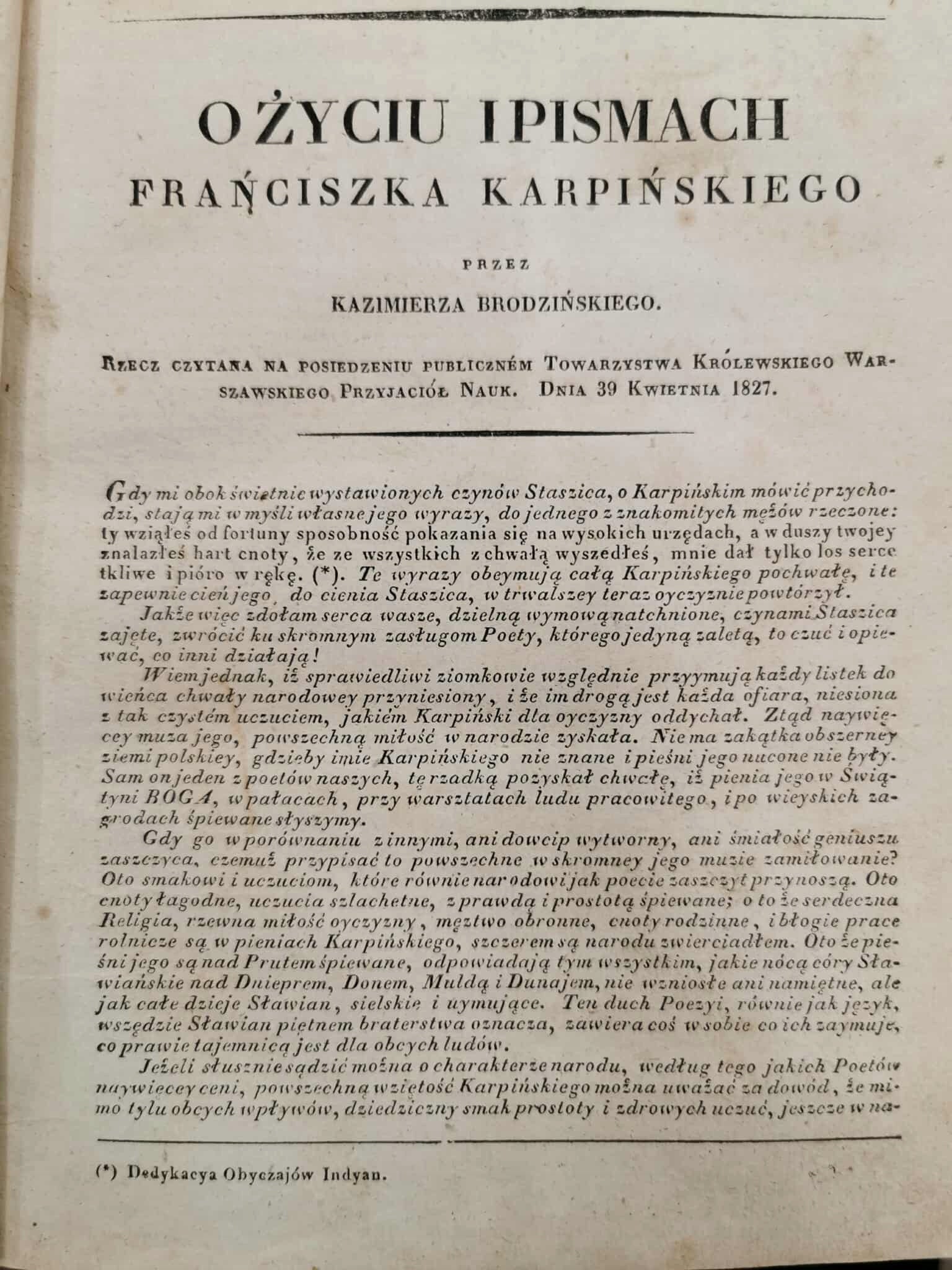 Dzieła. Franciszek Karpiński [Warszawa 1830]