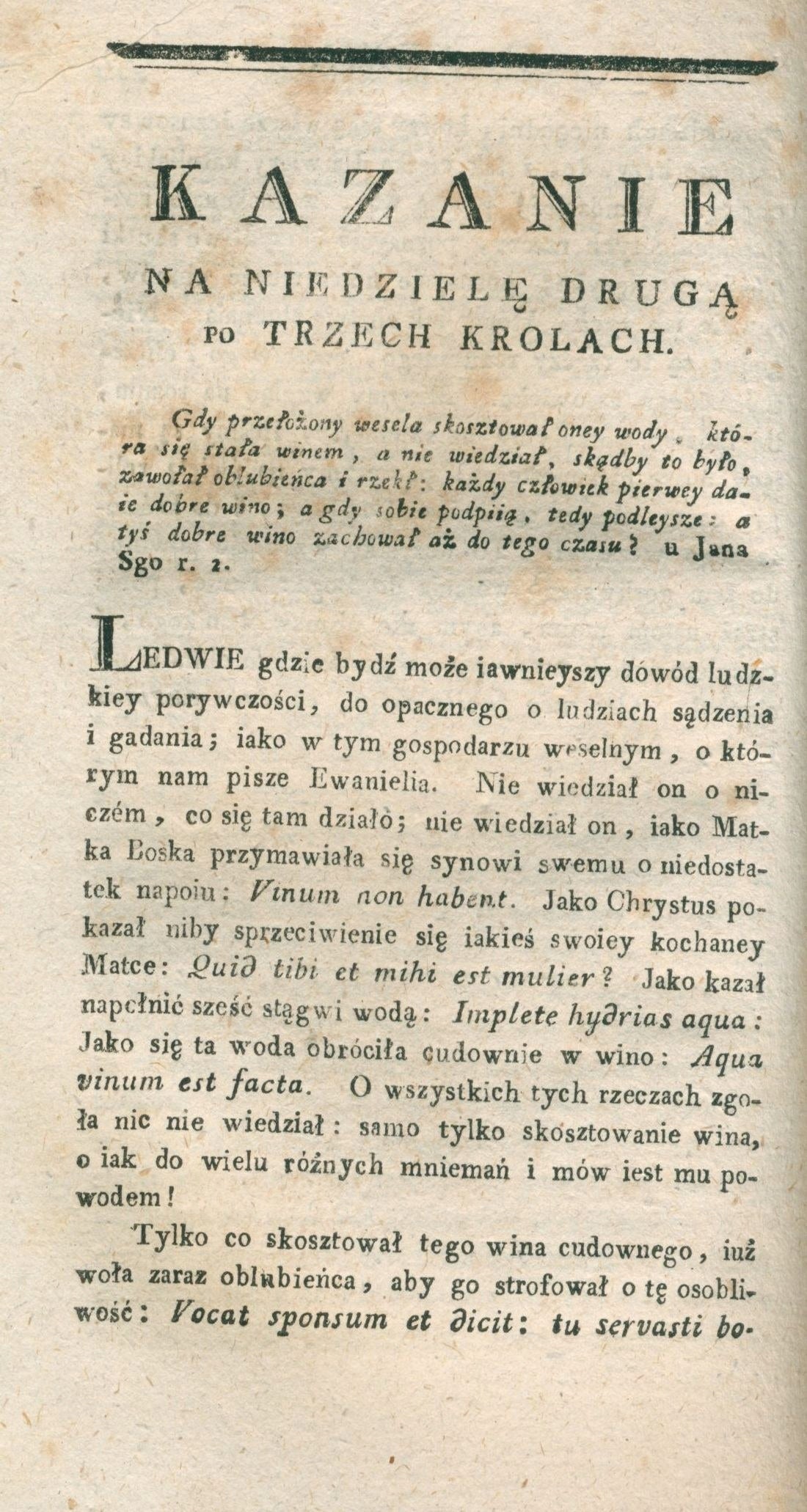 Kazania i inne dzieła JX. Michała Franciszka Karpowicza; t. I i II