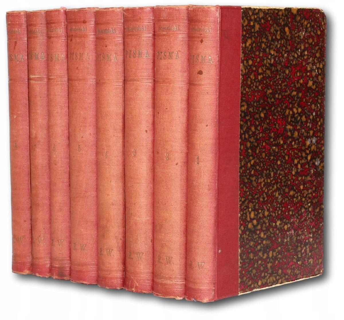 Pisma Kazimierza Brodzińskiego, t.I-VIII, komplet [Poznań 1872-1874]