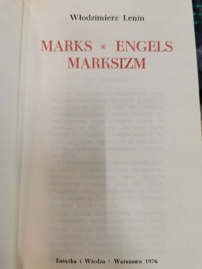 Marks/Engels. Marksizm, Włodzimierz Lenin