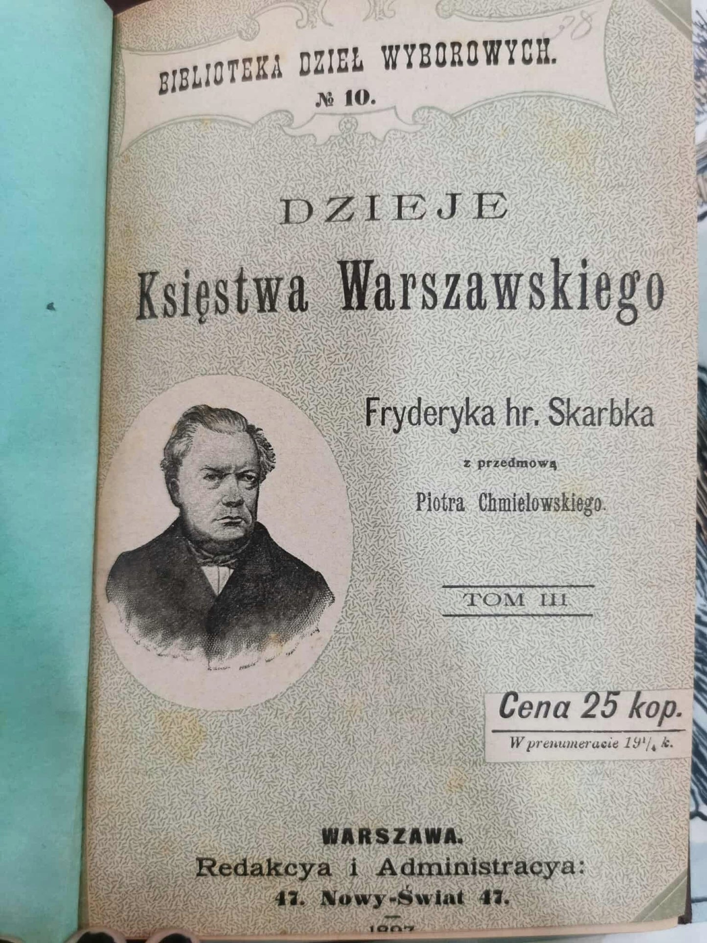 Dzieje Księstwa Warszawskiego, T. I i III