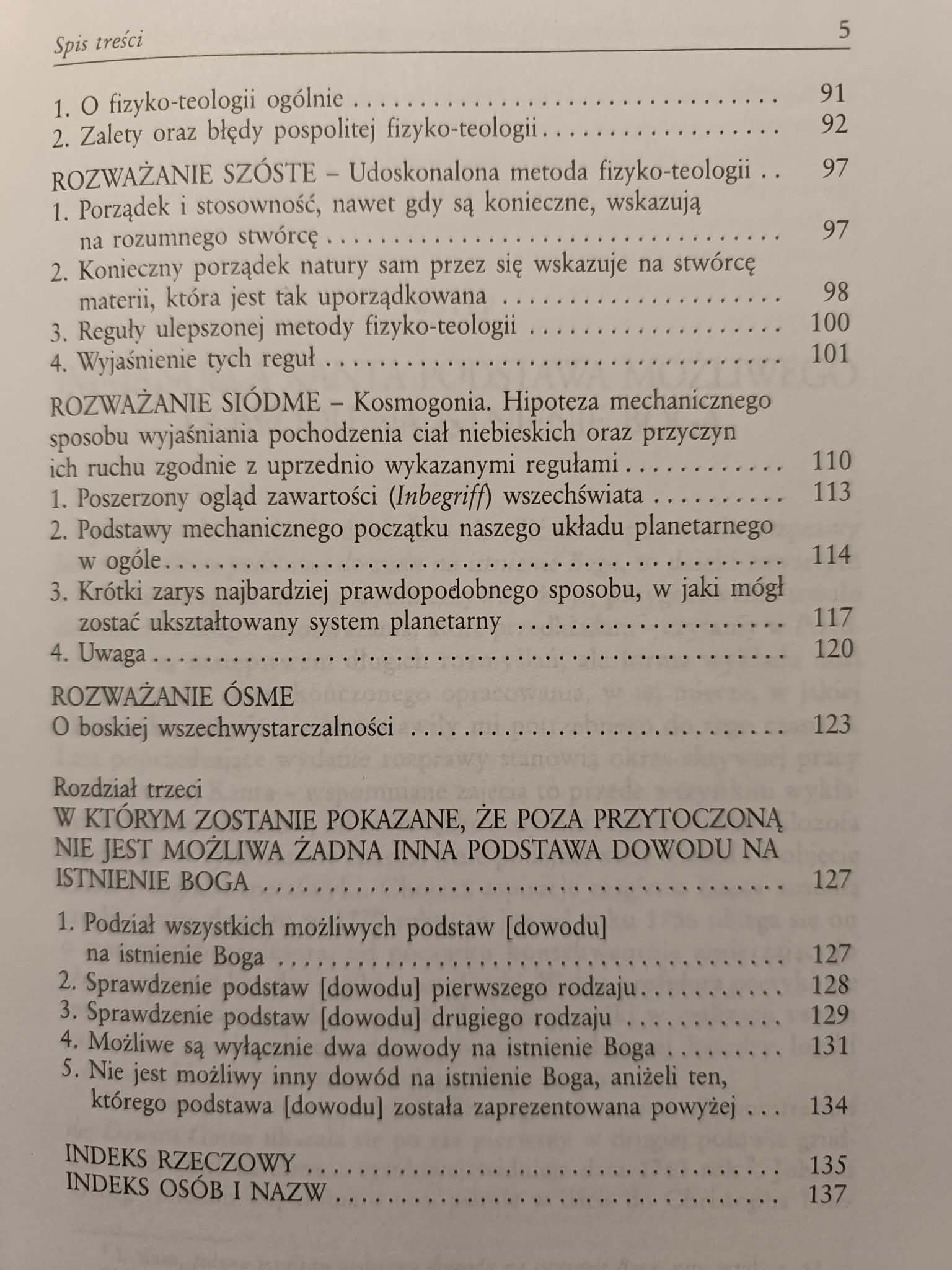 JEDYNA MOŻLIWA PODSTAWA DOWODU NA ISTNIENIE BOGA Immanuel Kant