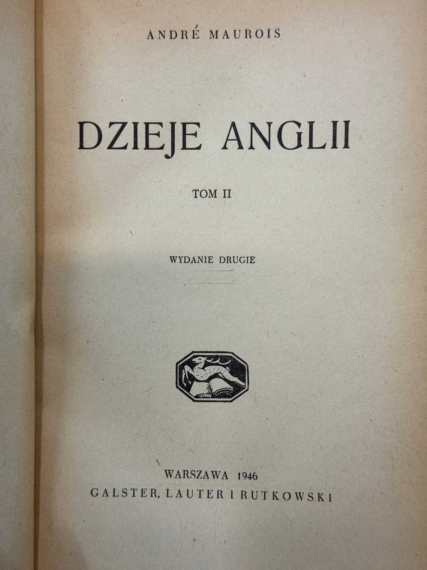 Dzieje Anglii T. I-II André Maurois [1946]