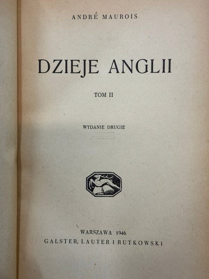 Dzieje Anglii T. I-II André Maurois [1946]