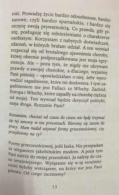 Wywiad z sobą samą. Apokalipsa Oriana Fallaci