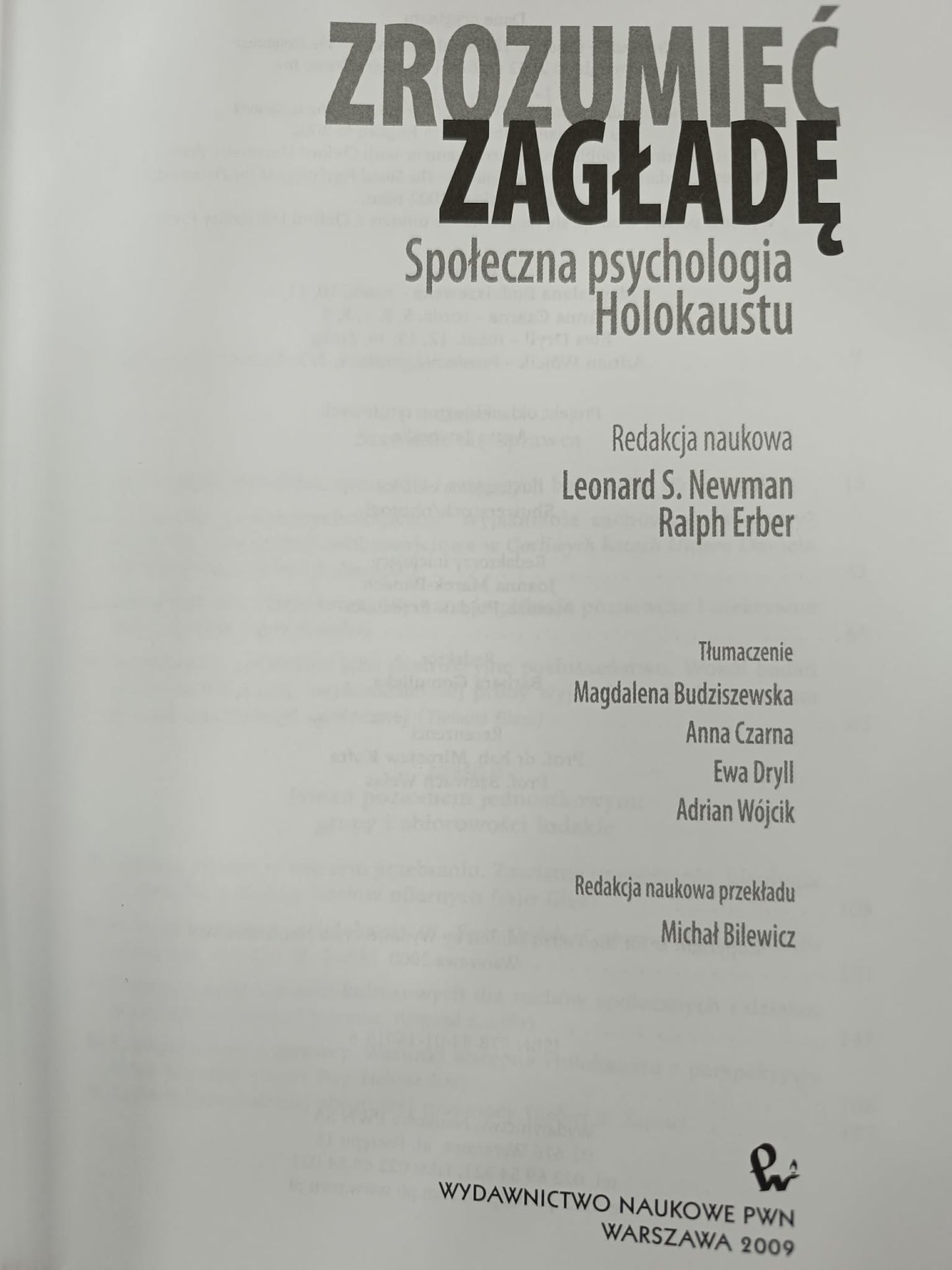 Zrozumieć zagładę, Leonard S. Newman, Ralph Erber
