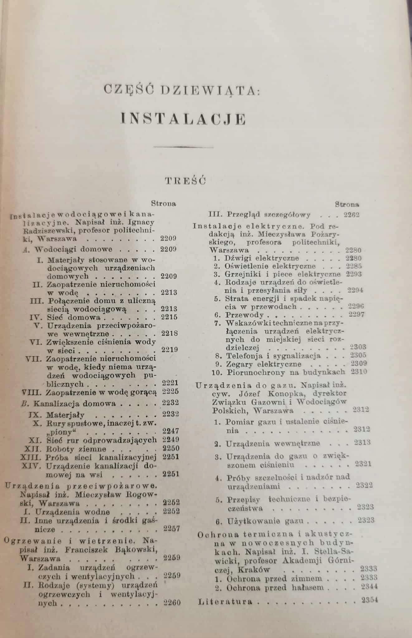 Podręczniki Inżynierskie t. I-IV, red. S. Bryła [1927]