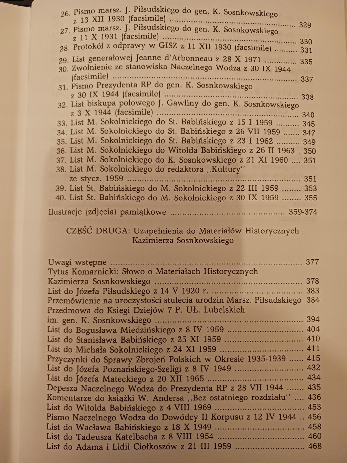 Kazimierz Sosnkowski myśl praca walka Stanisław Babiński