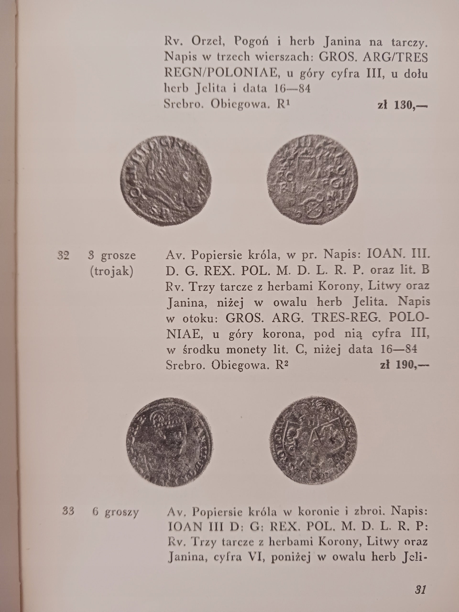 Katalog monet polskich 1669-1763 Tadeusz Jabłoński, Władysław Terlecki