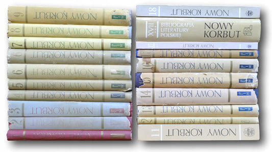 Bibliografia literatury Polskiej Nowy Korbut zestaw x20