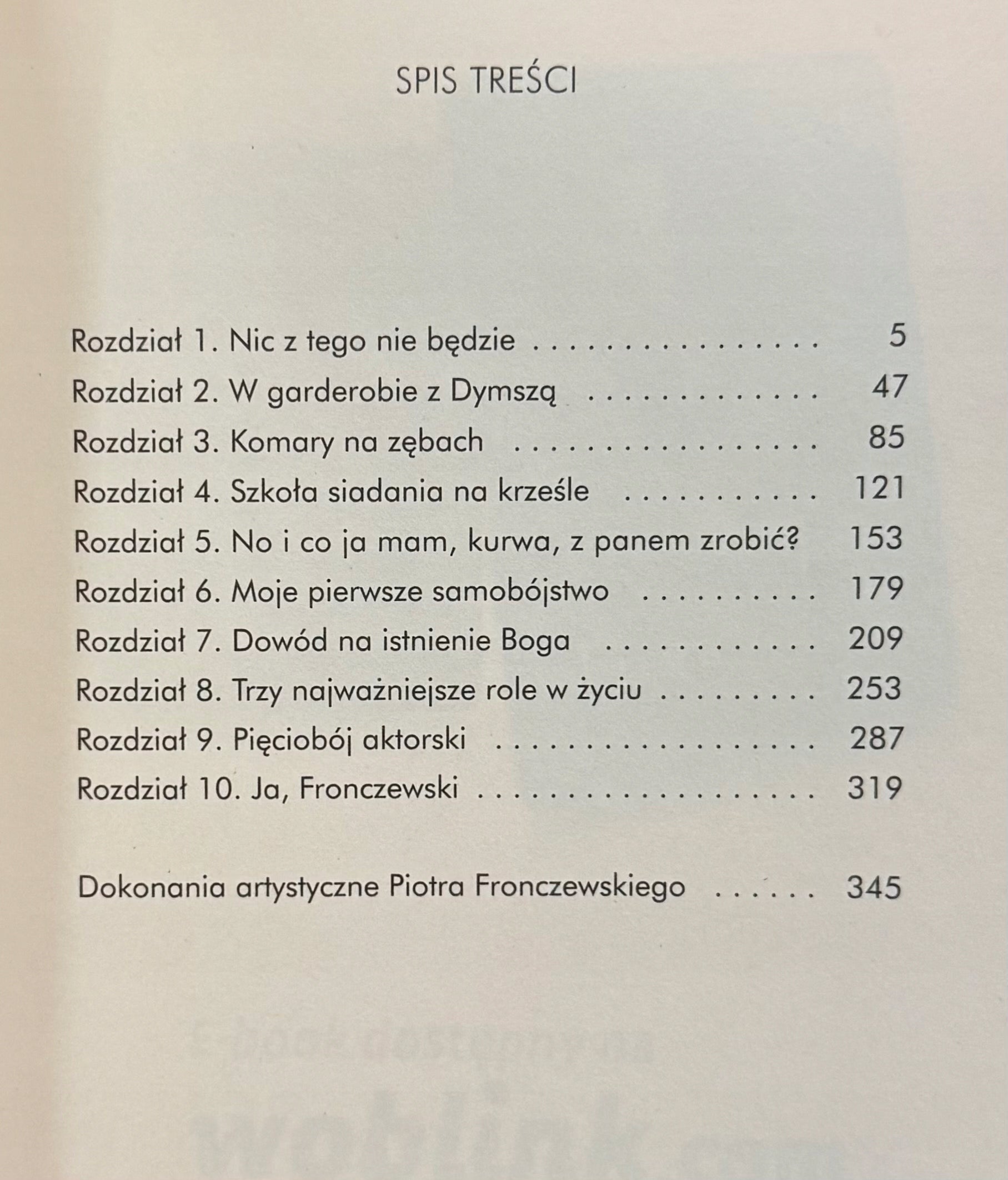 Ja, Fronczewski Marcin Mastalerz, Piotr Fronczewski