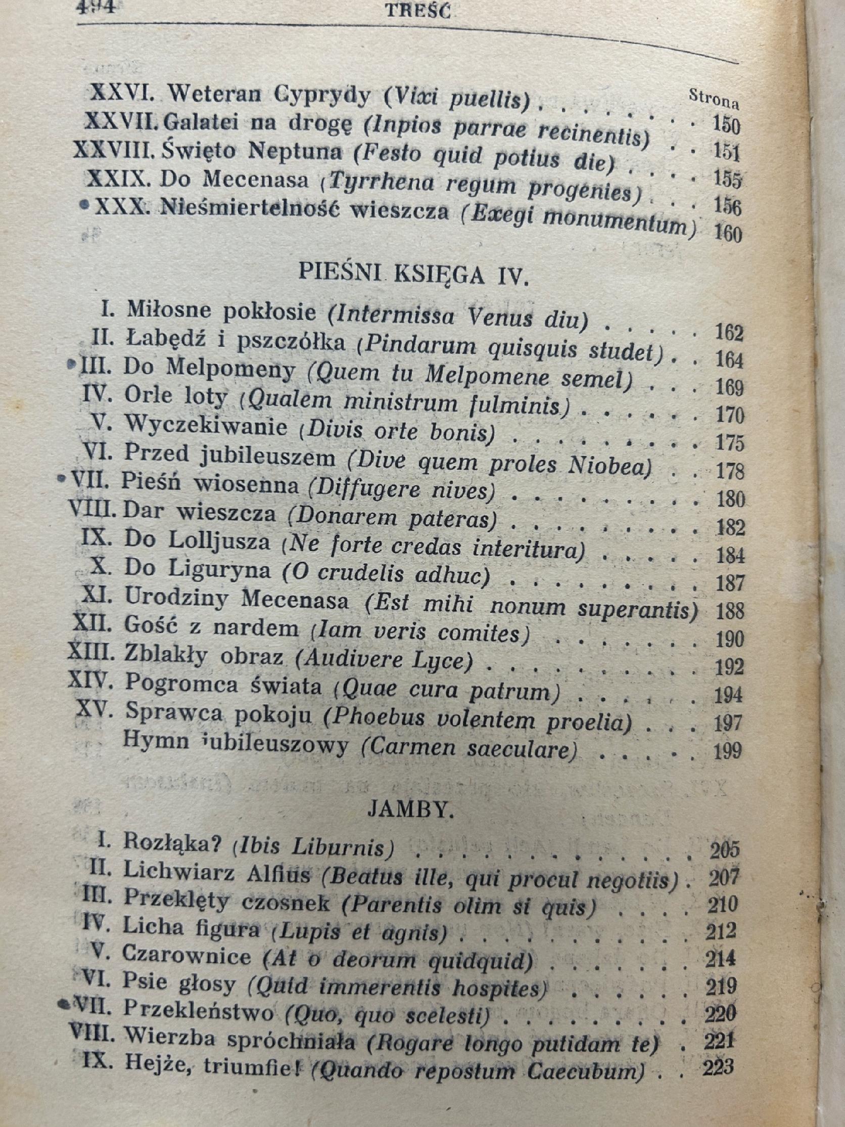Poezje - Q. Horatius Flaccus [wydanie przedwojenne]