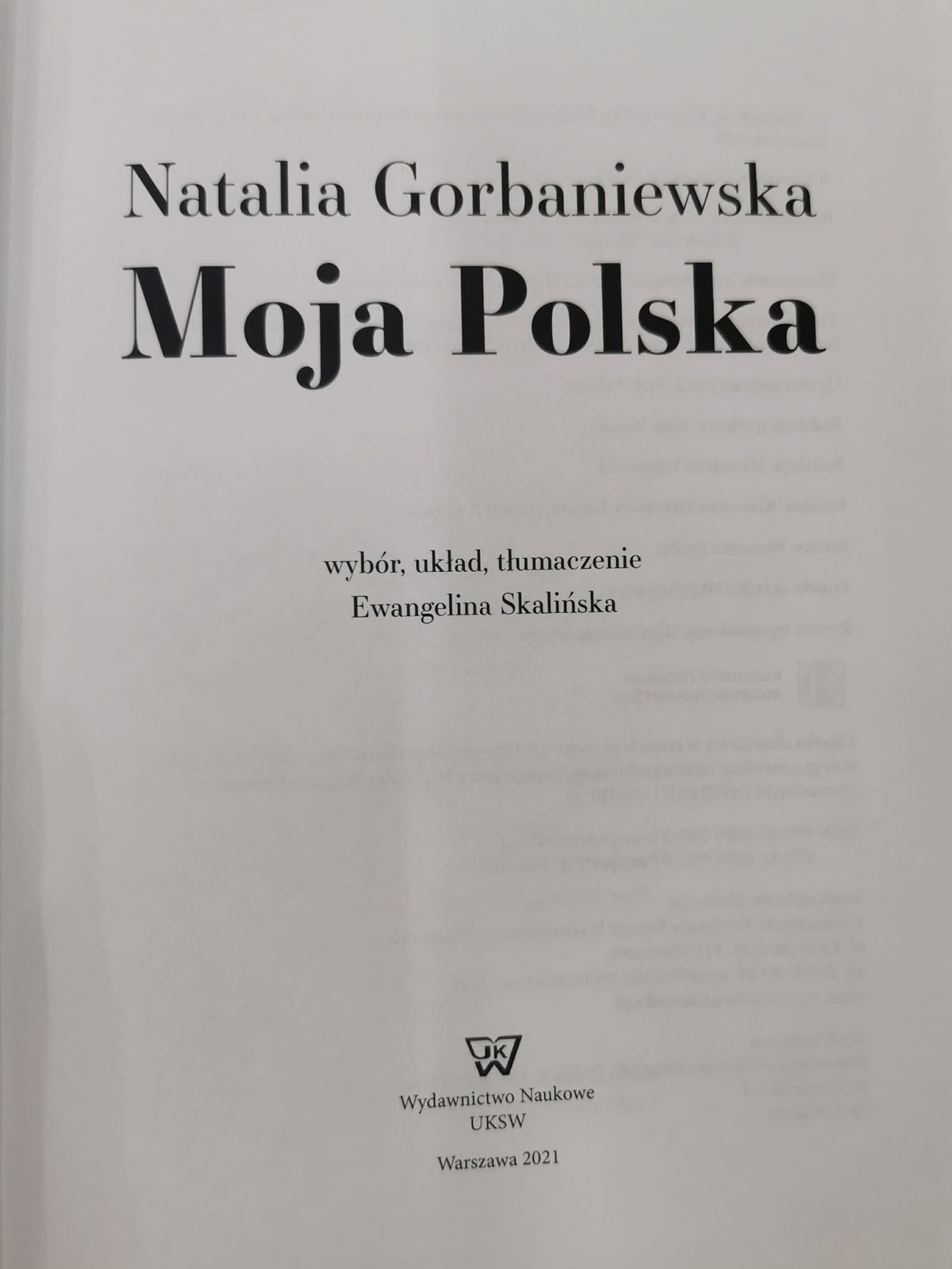 Moja Polska, Natalia Gorbaniewska