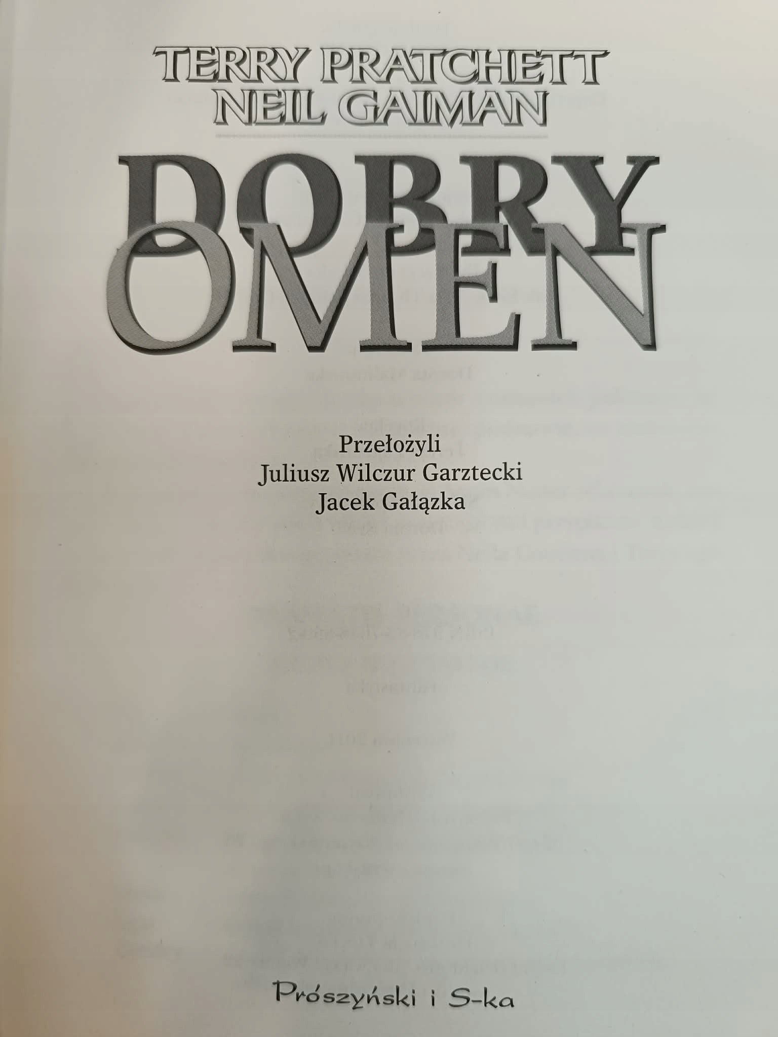Dobry omen, Neil Gaiman, Terry Pratchett