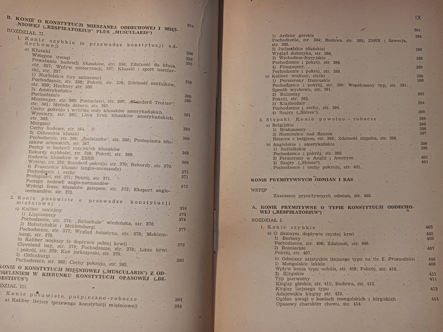 Hodowla koni Tomy I - II Roman Prawocheński [wydania z lat 1947, 1948]