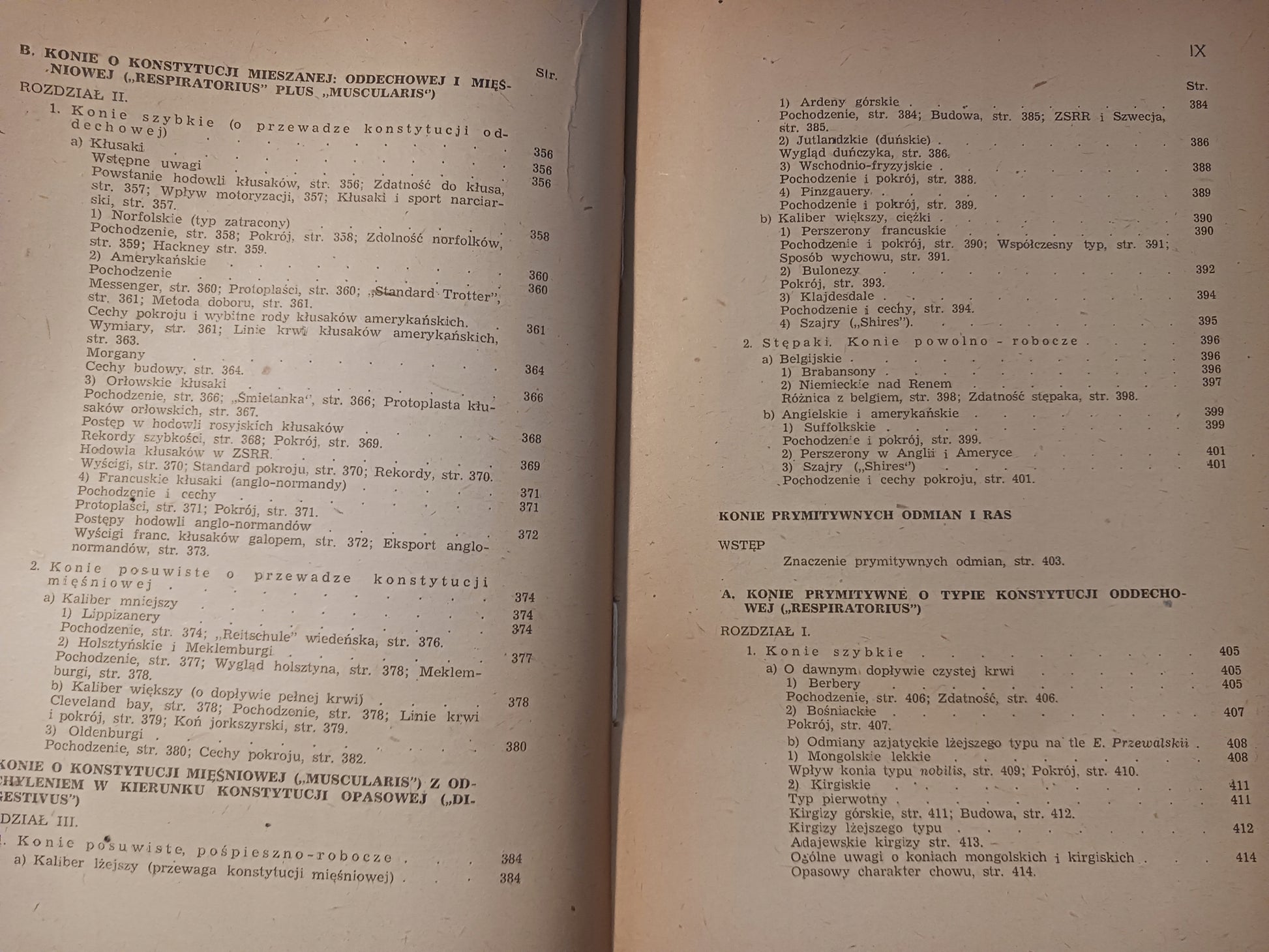 Hodowla koni Tomy I - II Roman Prawocheński [wydania z lat 1947, 1948]