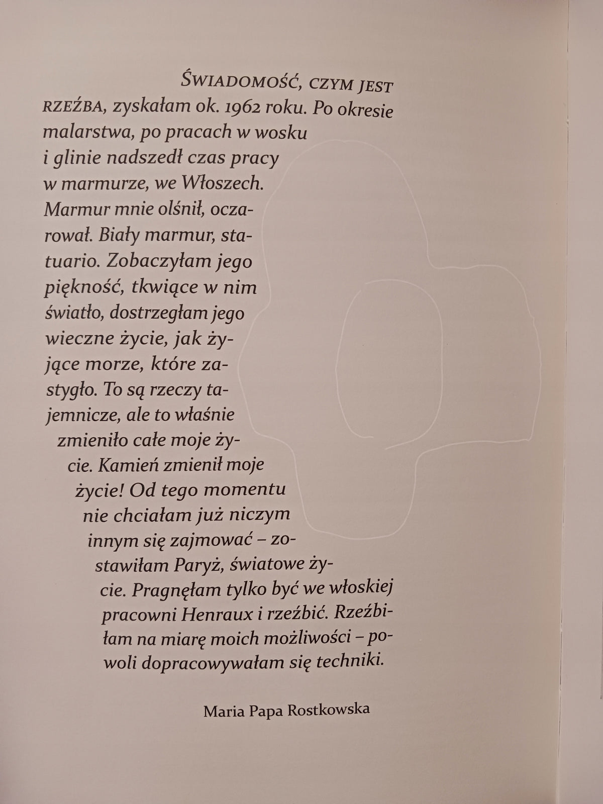 PAPA Maria Papa Rostkowska Kobieta z marmuru Praca zbiorowa