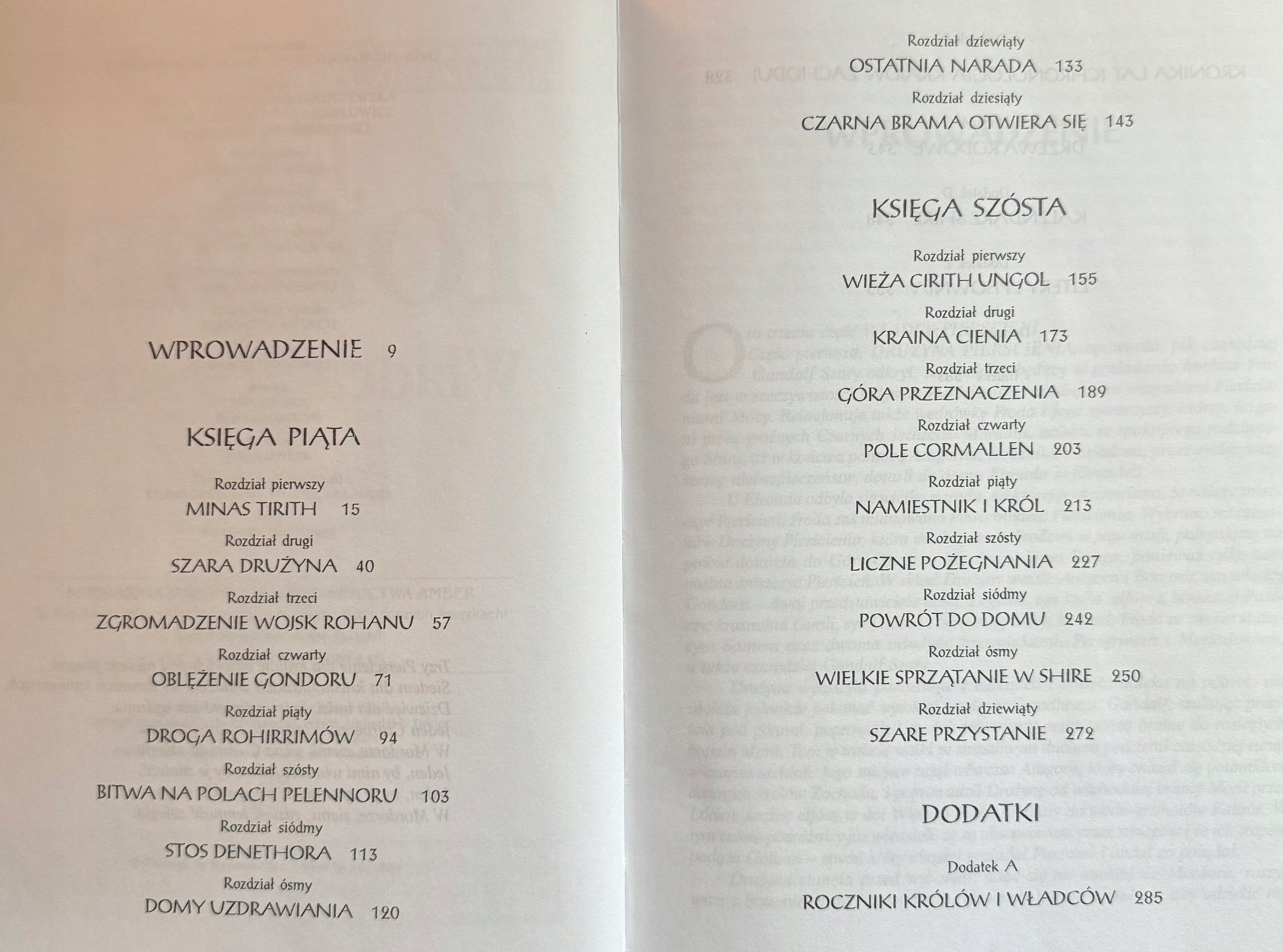 Władca Pierścieni Dwie wieże Tom II / Powrót Króla Tom III J.R.R. Tolkien