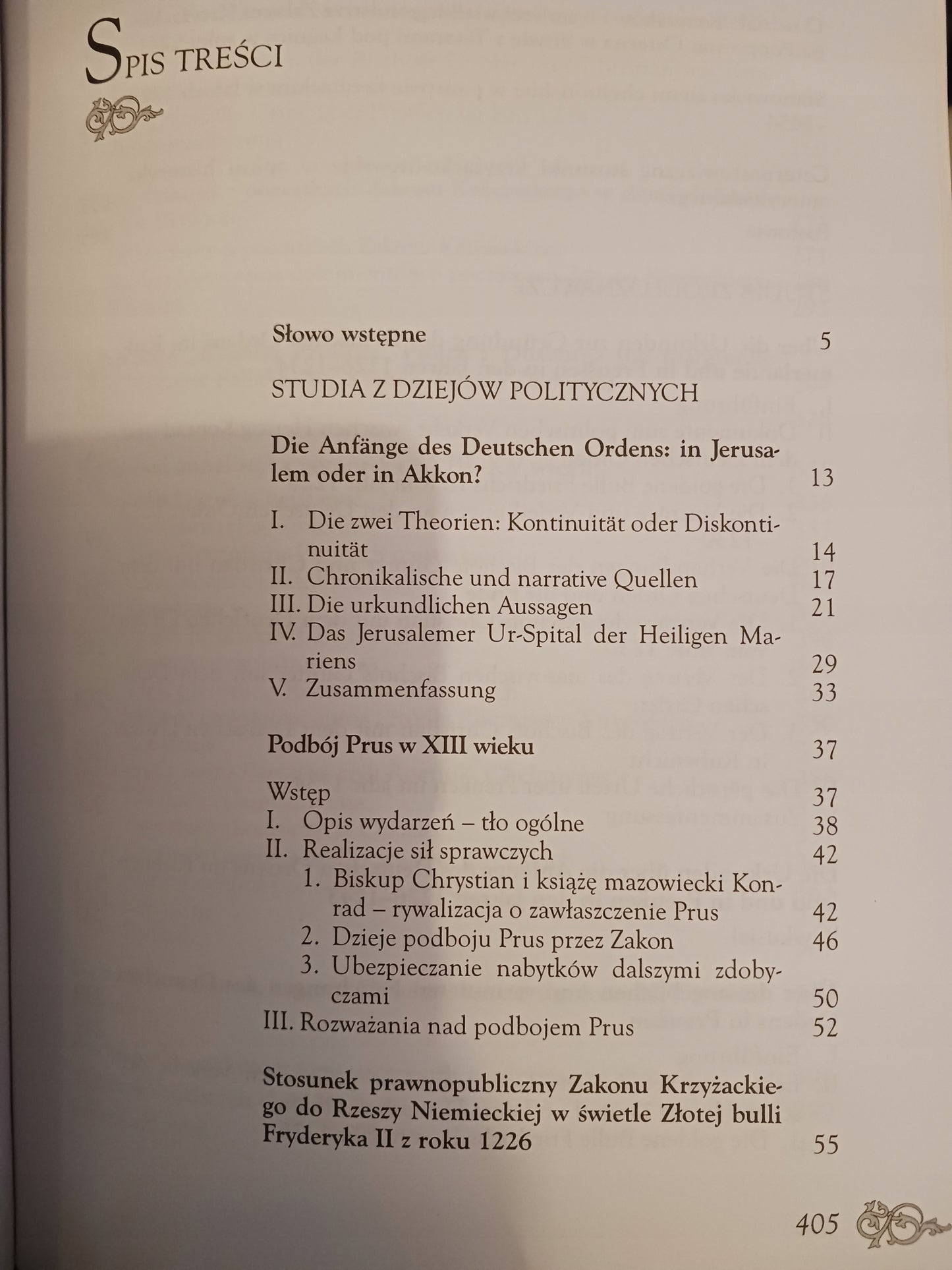 Studia krytyczne o początkach Zakonu Krzyżackiego Gerard Labuda