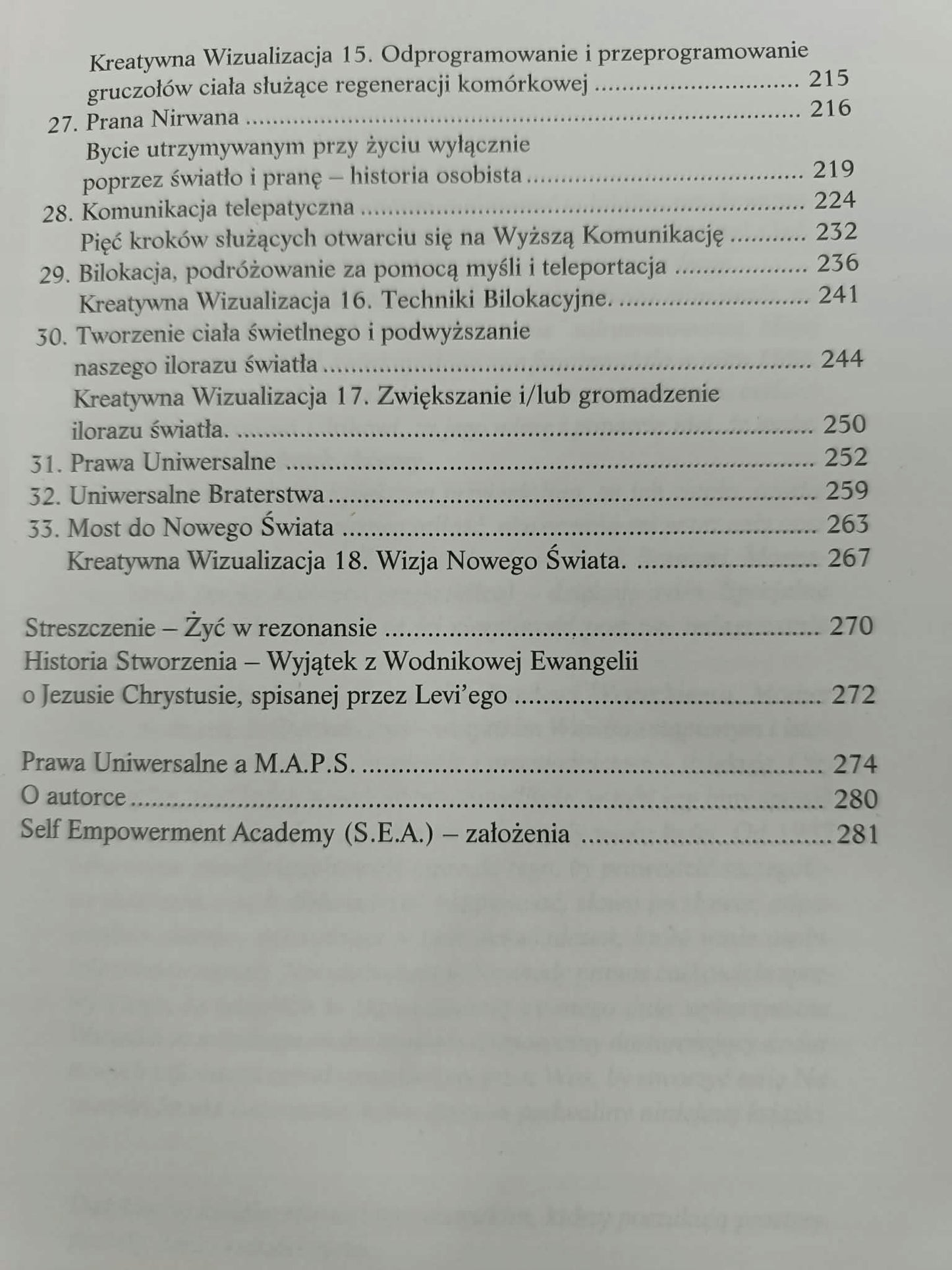 Żyć w rezonansie: Żyć światłem, Jasmuheen